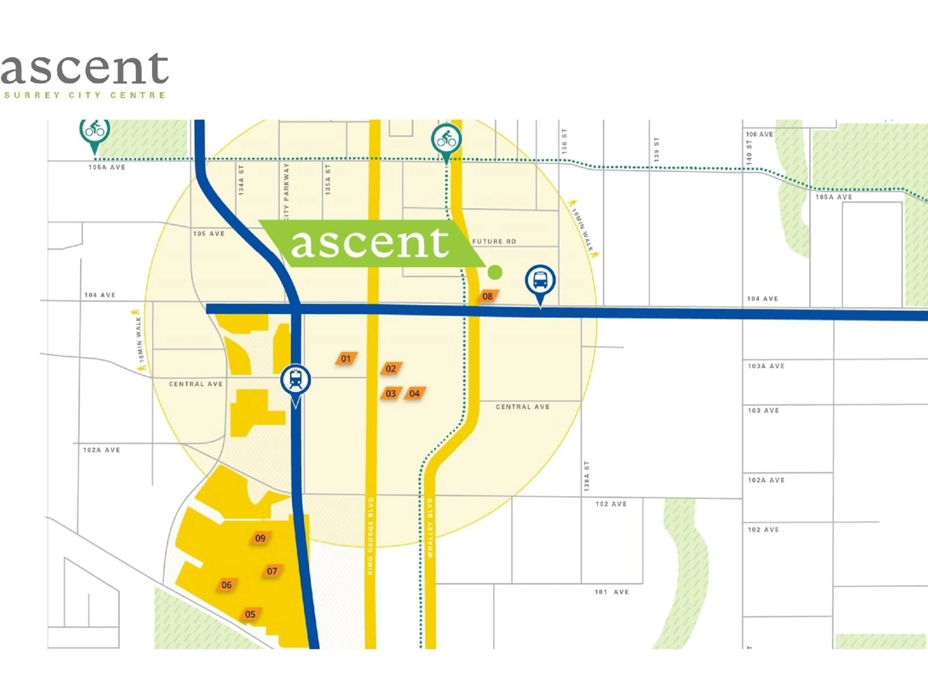 Picture of a map for 902 - 10428 WHALLEY, Surrey British Columbia V3T1W6