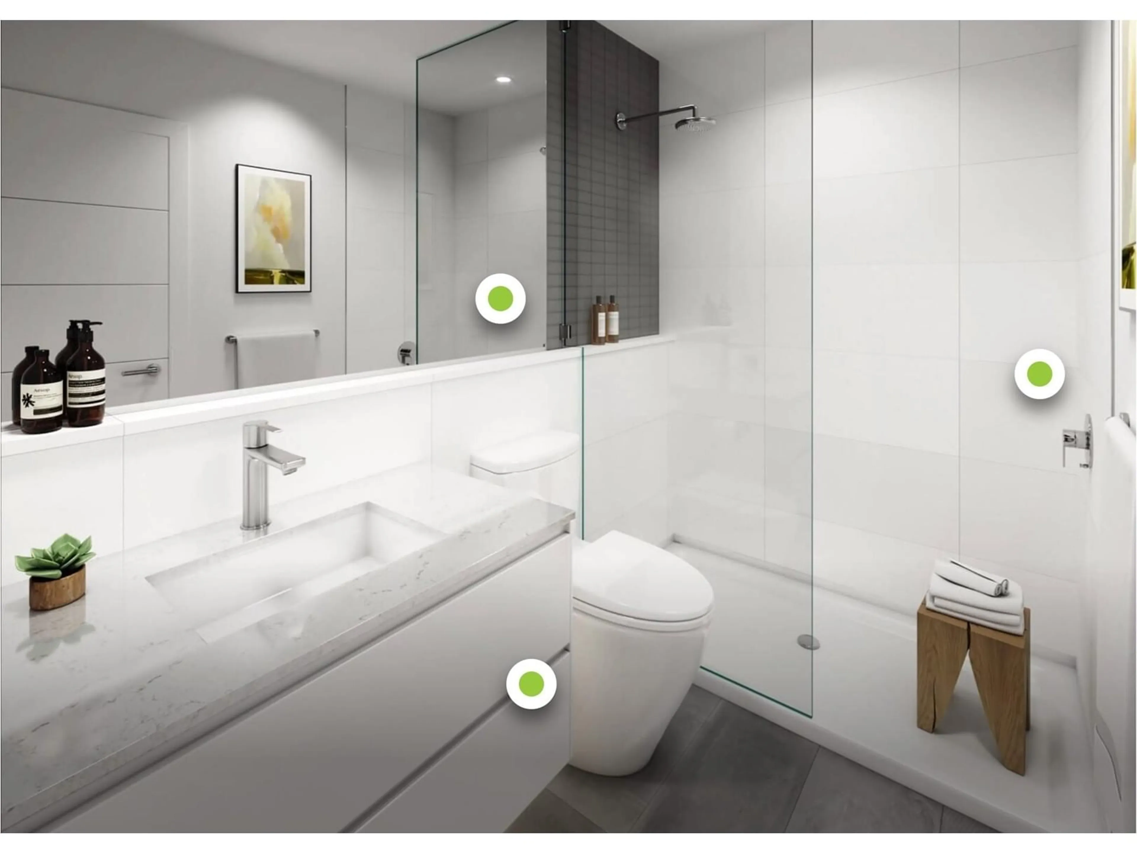 Standard bathroom, floor is not visible for 902 - 10428 WHALLEY, Surrey British Columbia V3T1W6