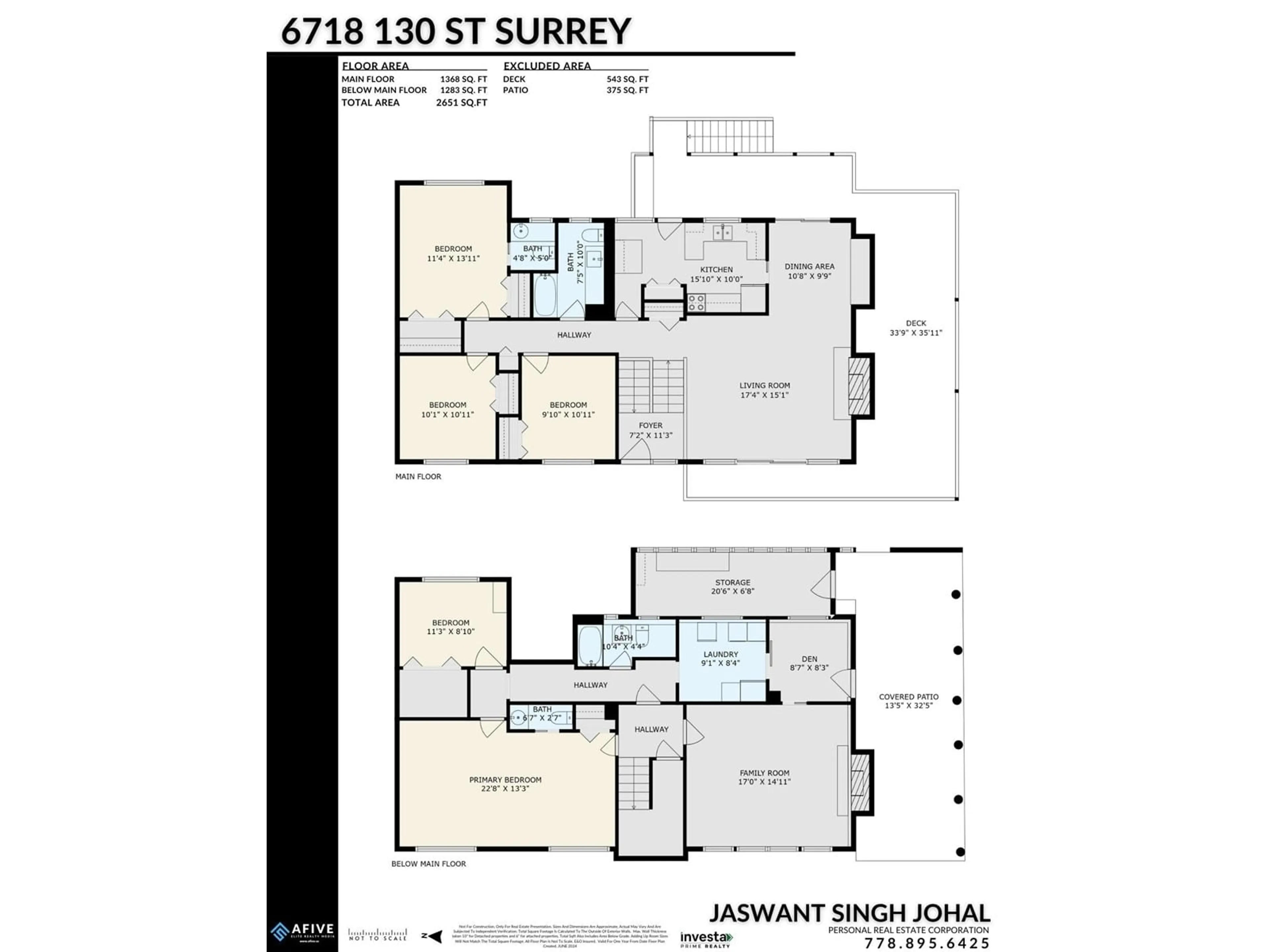 Floor plan for 6718 130 STREET, Surrey British Columbia V3W4J3