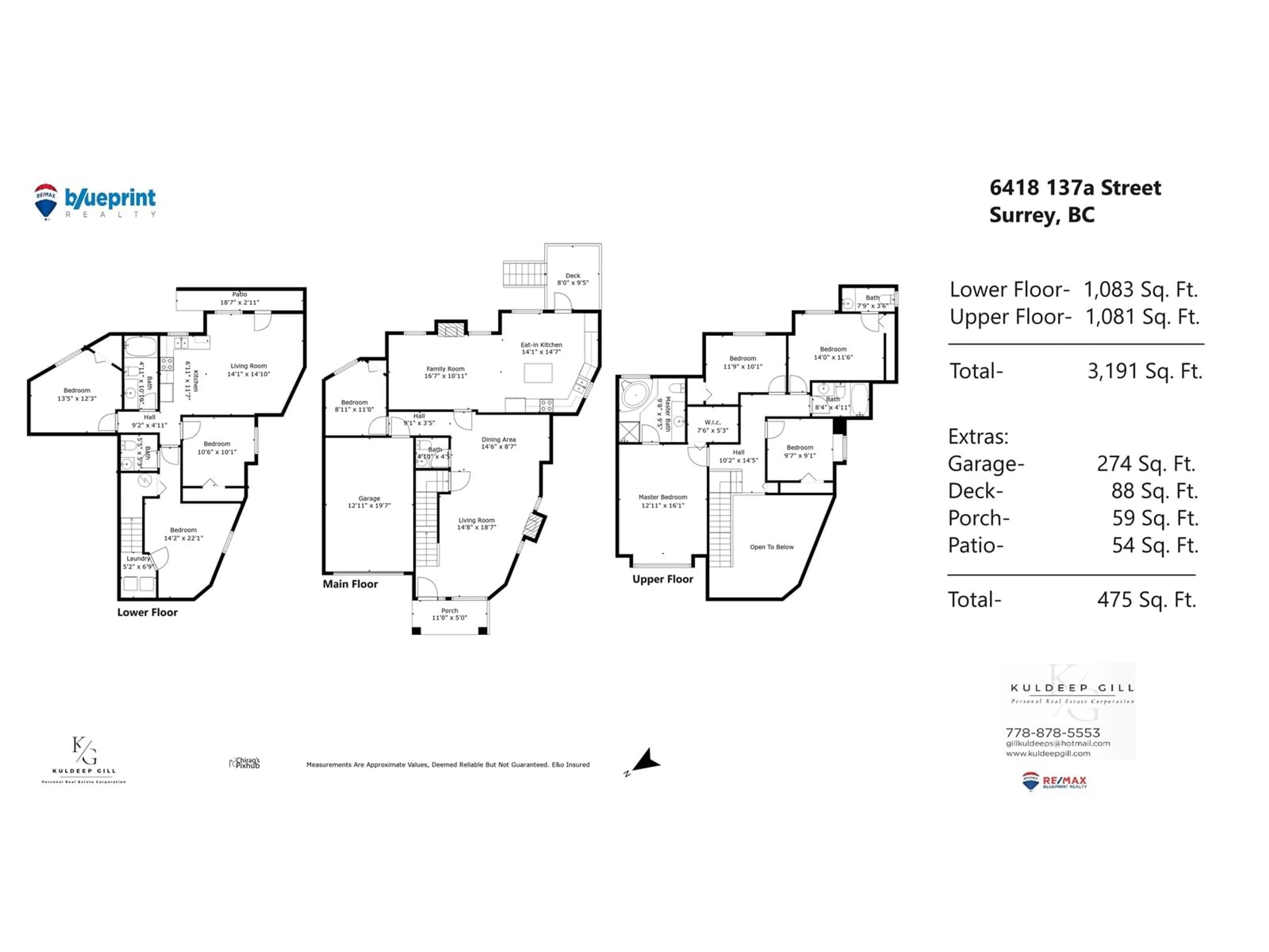 Floor plan for 6418 137A STREET, Surrey British Columbia V3W1S6