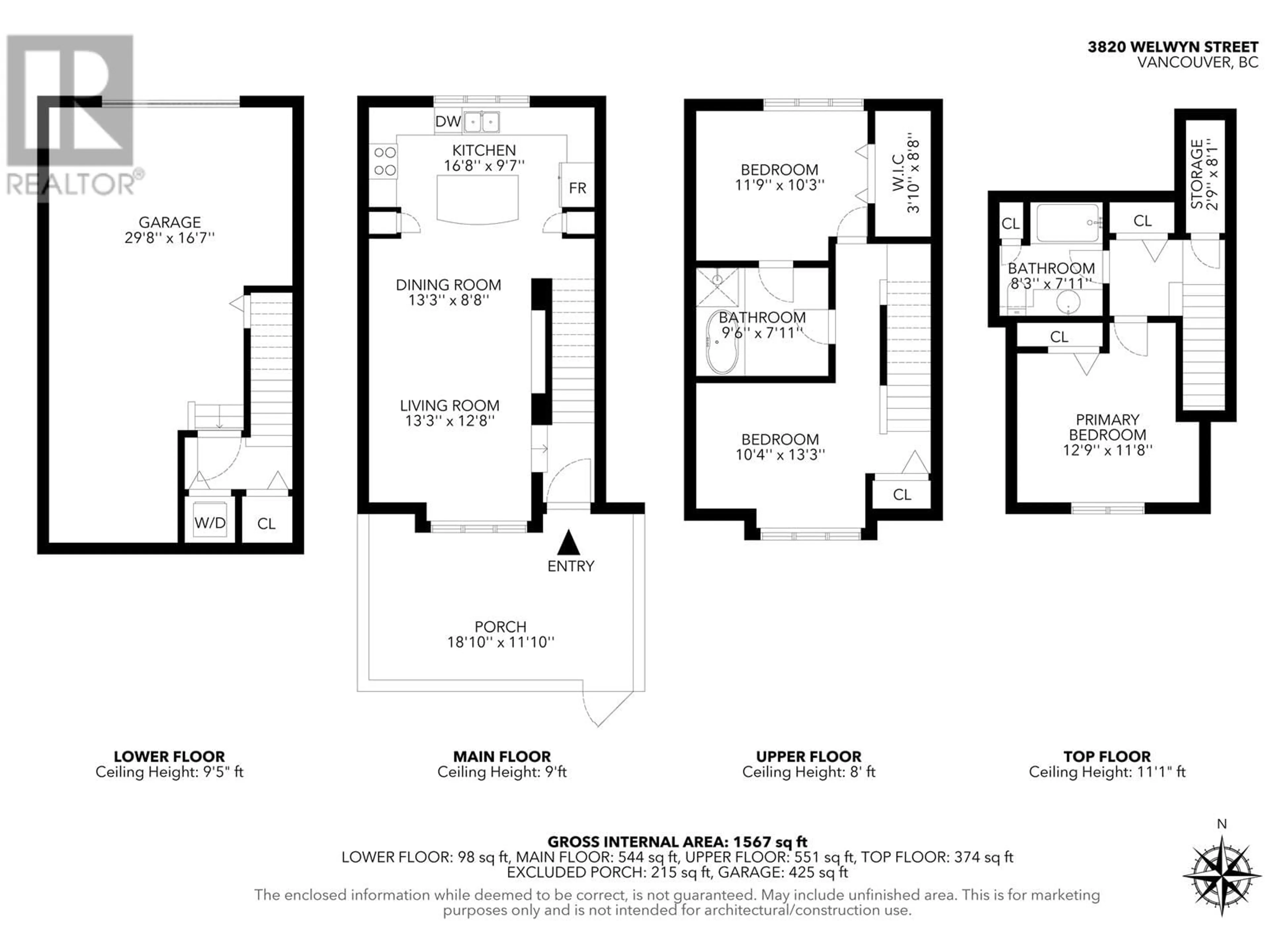 Floor plan for 3820 WELWYN STREET, Vancouver British Columbia V5N3Y9