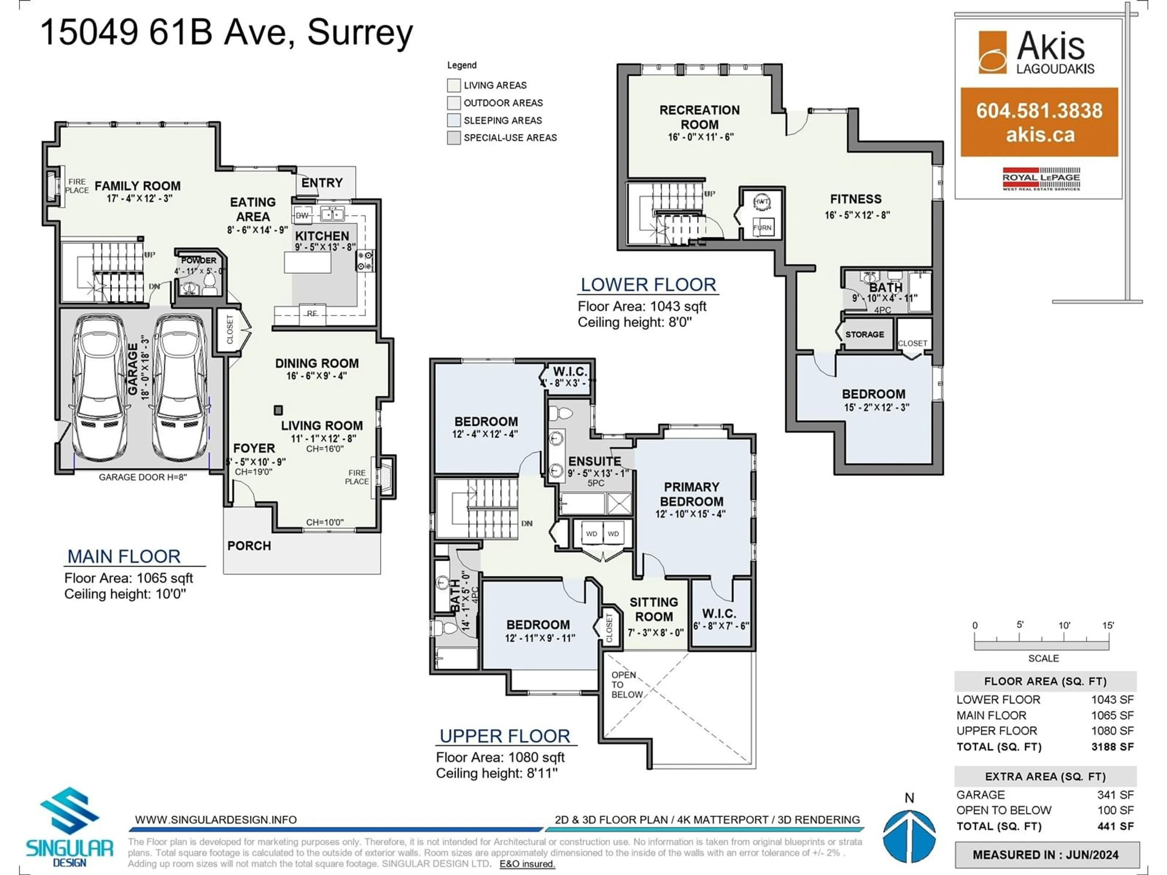 Floor plan for 15049 61B AVENUE, Surrey British Columbia V3S5L7