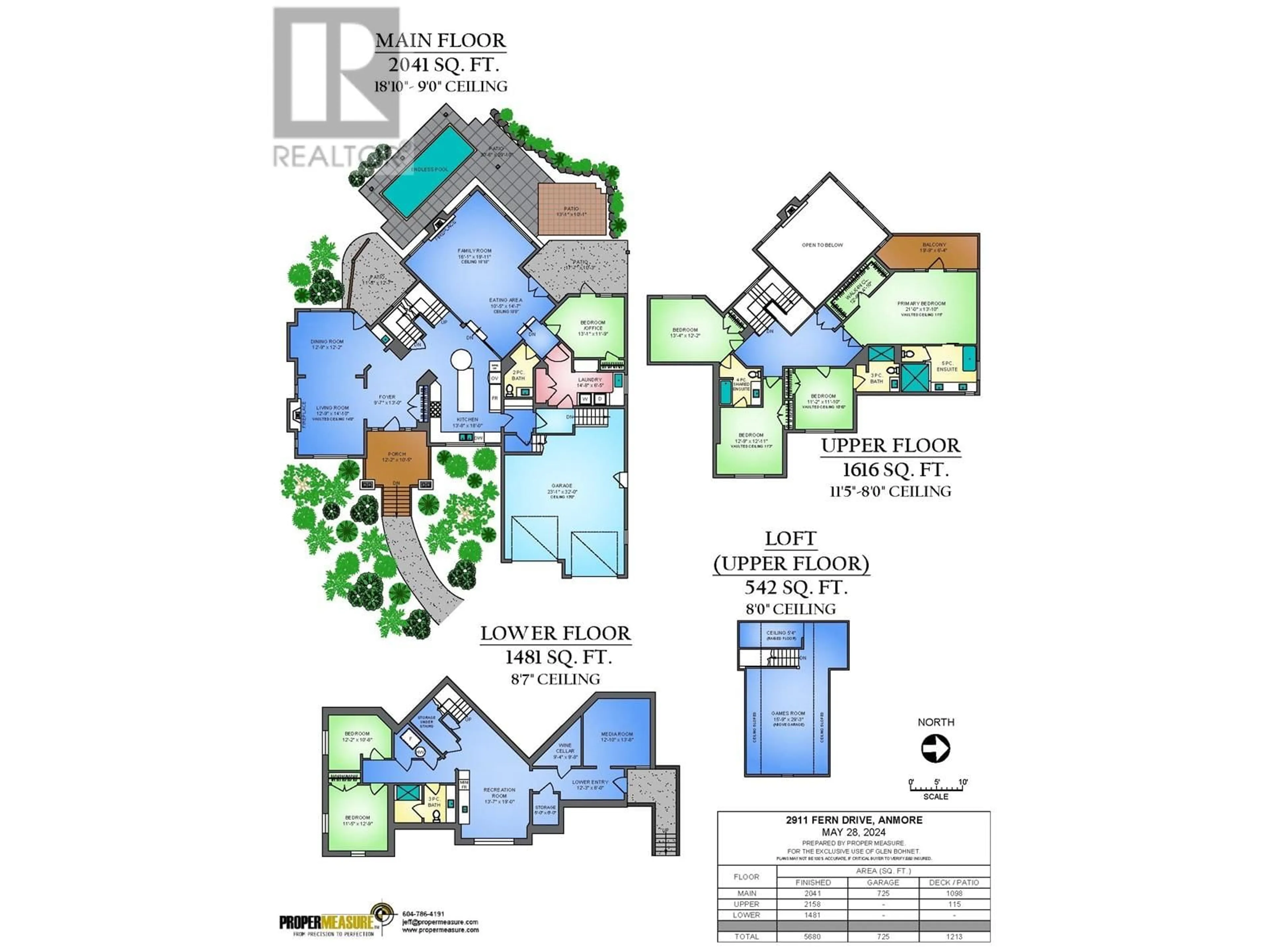 Floor plan for 2911 FERN DRIVE, Anmore British Columbia V3H4W9