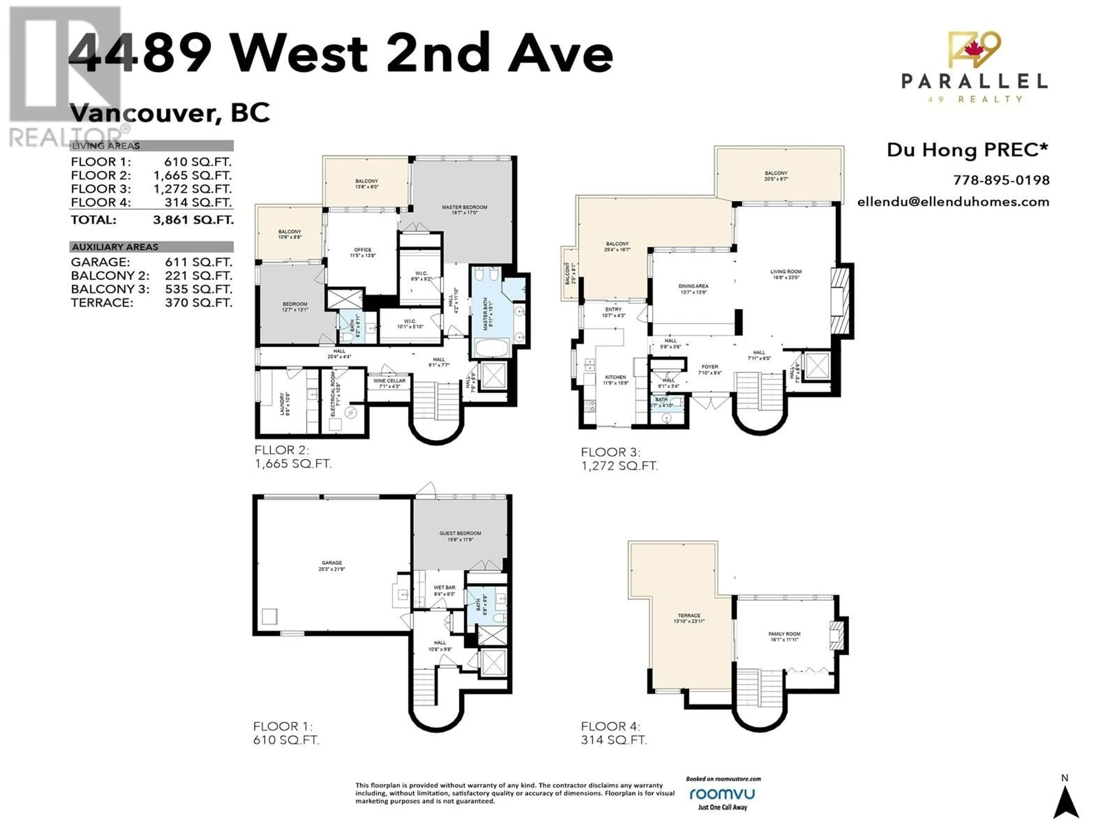 Floor plan for 4489 W 2ND AVENUE, Vancouver British Columbia V6R1K6