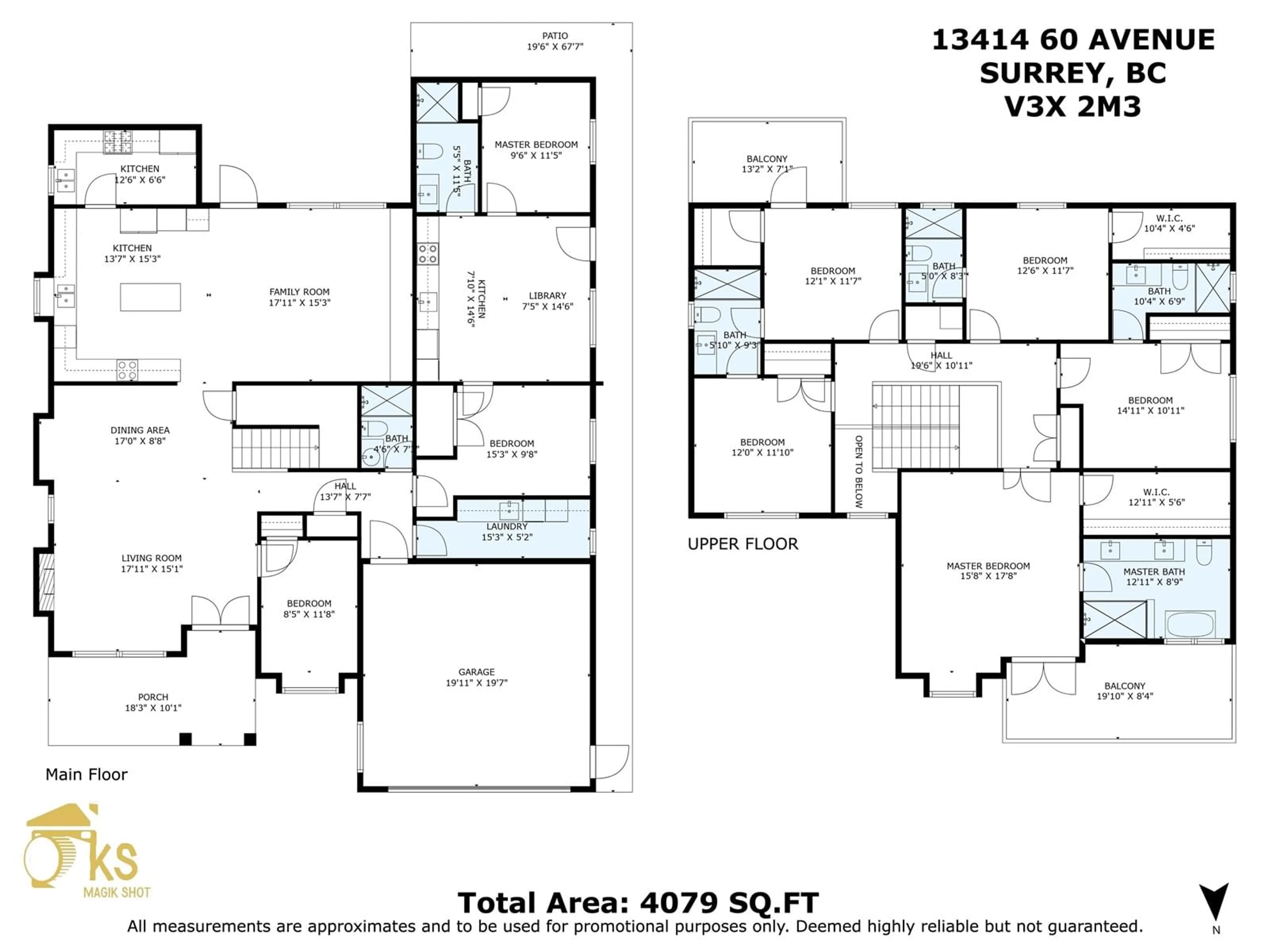 Floor plan for 13414 60 AVENUE, Surrey British Columbia V3X2M3
