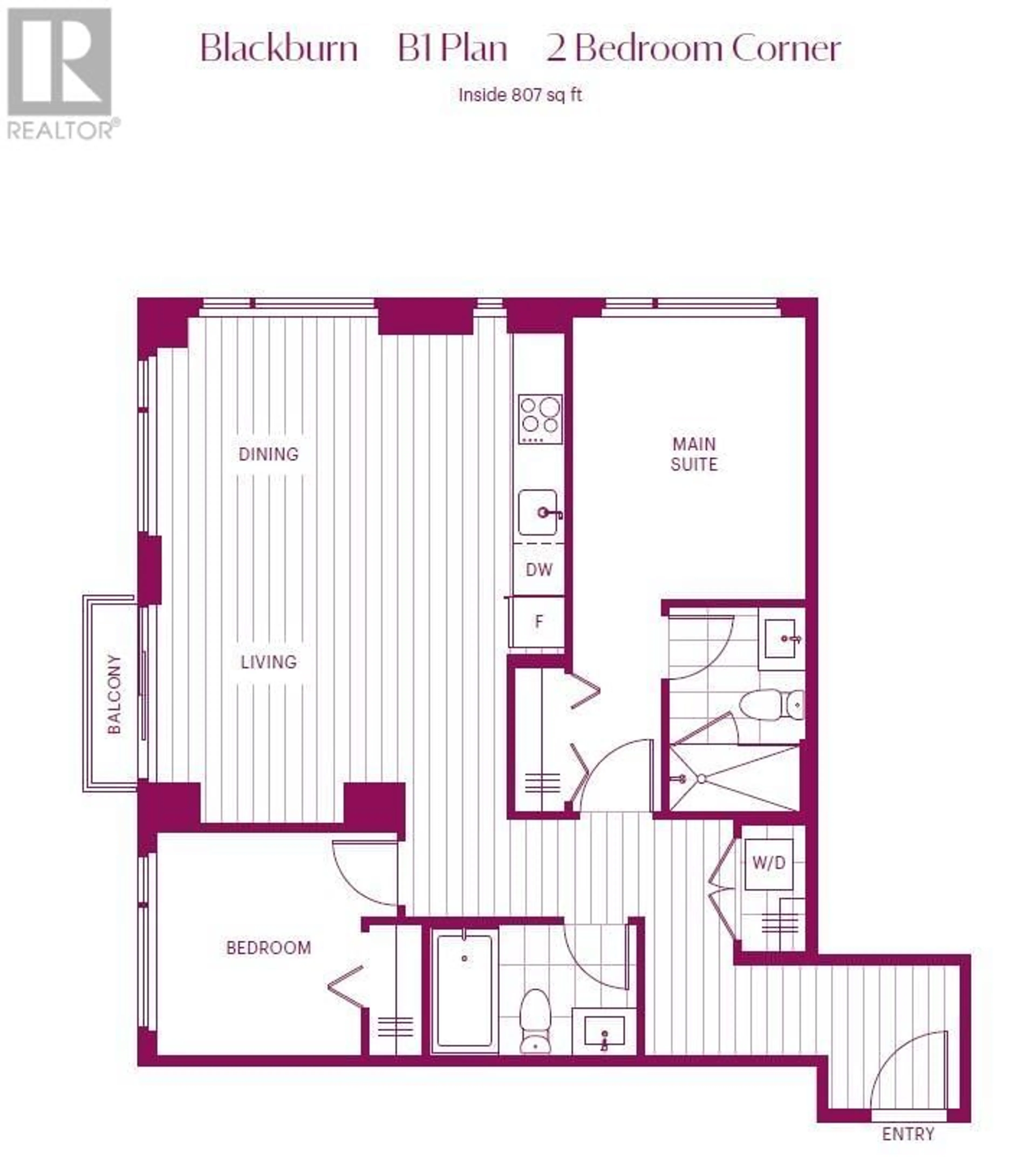 Floor plan for 702 8750 UNIVERSITY CRESCENT, Burnaby British Columbia V5A0G9