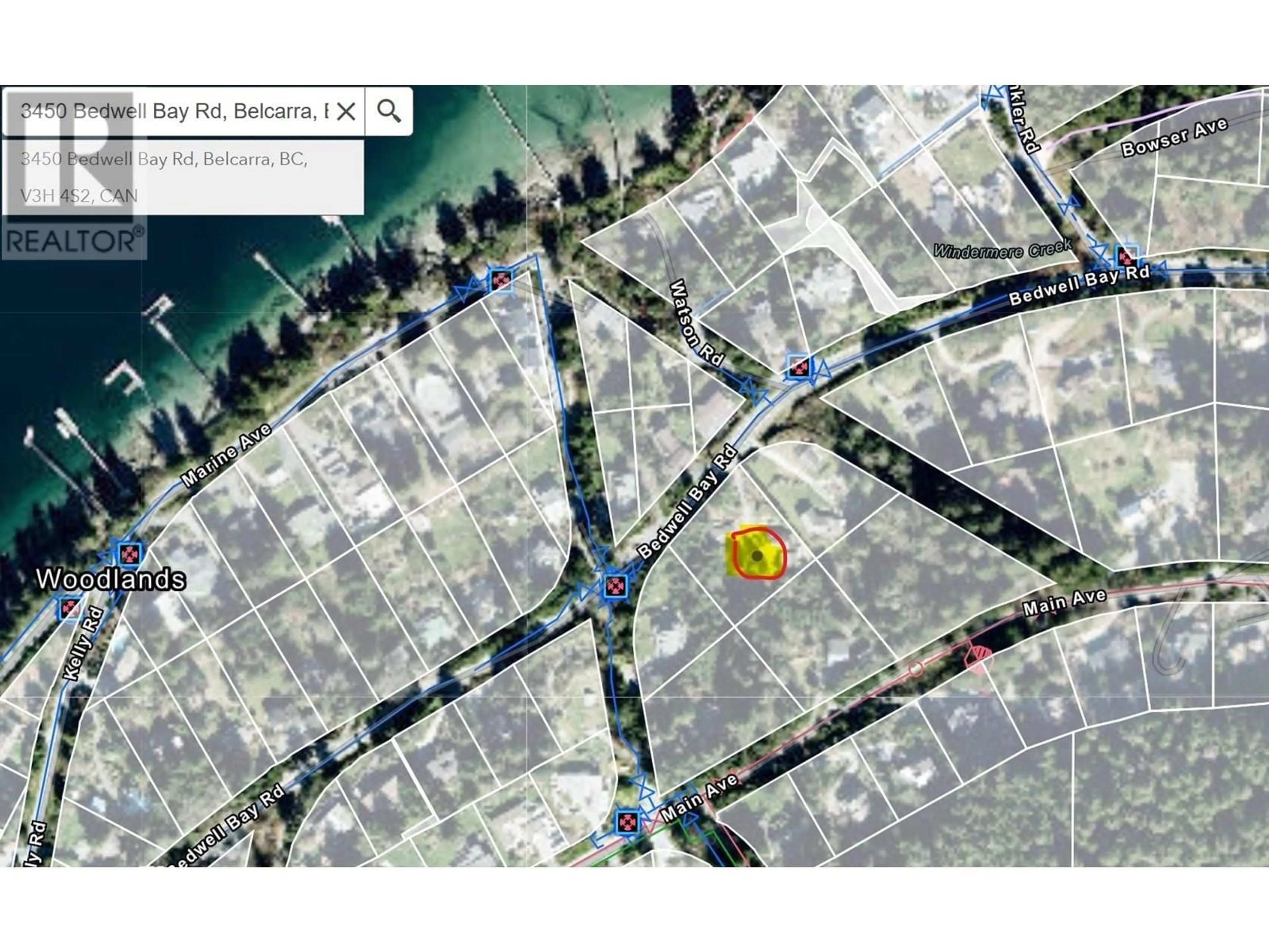 Picture of a map for 3450 BEDWELL BAY ROAD, Belcarra British Columbia V3H4S2