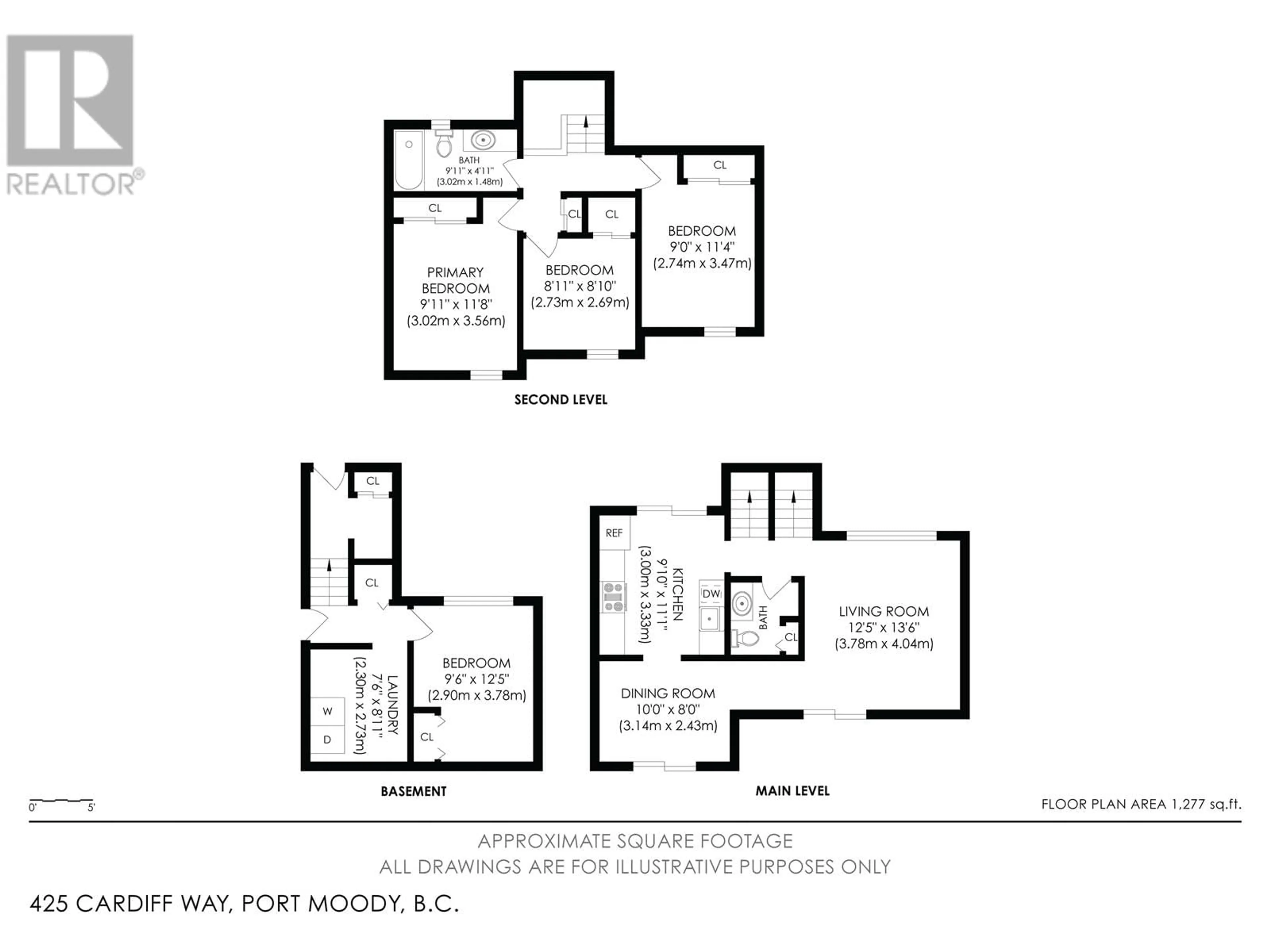 Floor plan for 425 CARDIFF WAY, Port Moody British Columbia V3H3S9