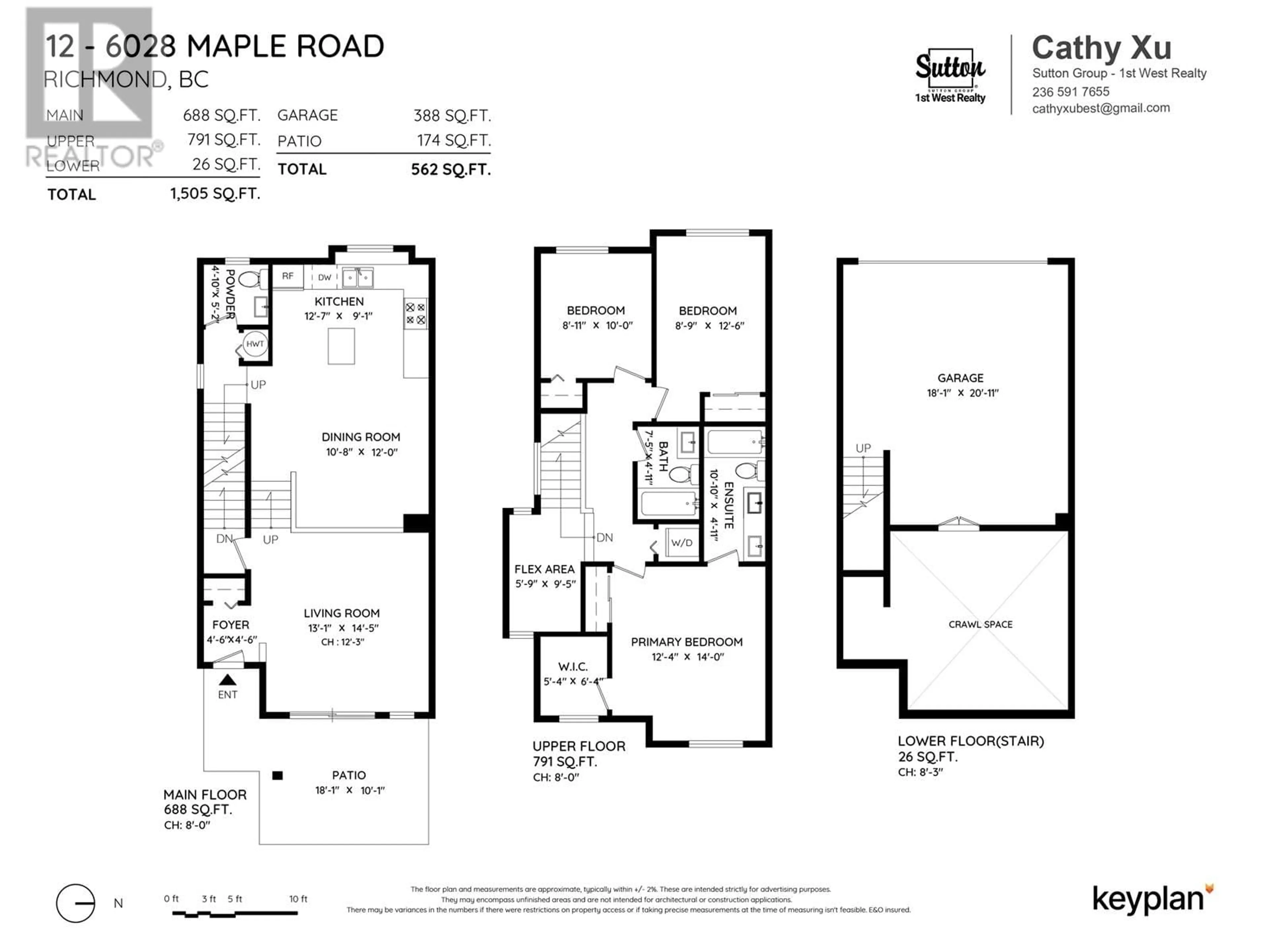 Floor plan for 12 6028 MAPLE ROAD, Richmond British Columbia V7E1G5