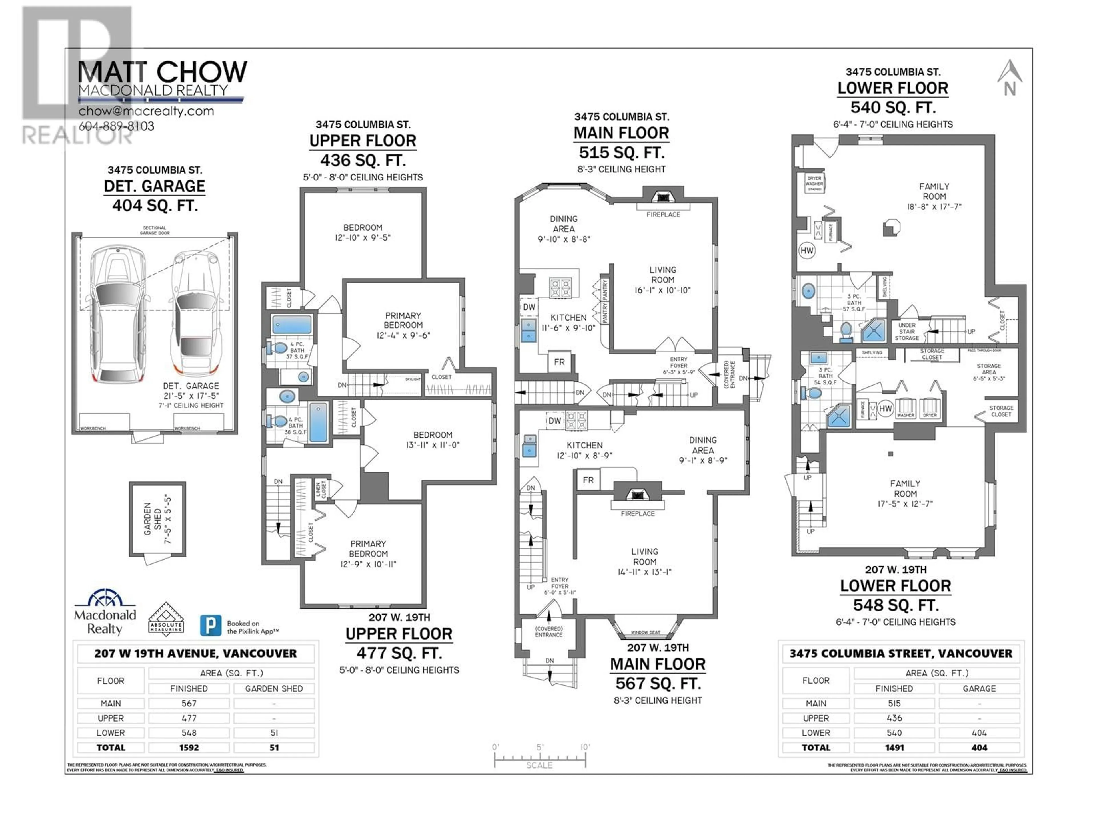 Floor plan for 207 W 19TH AVENUE, Vancouver British Columbia V5Y2B6