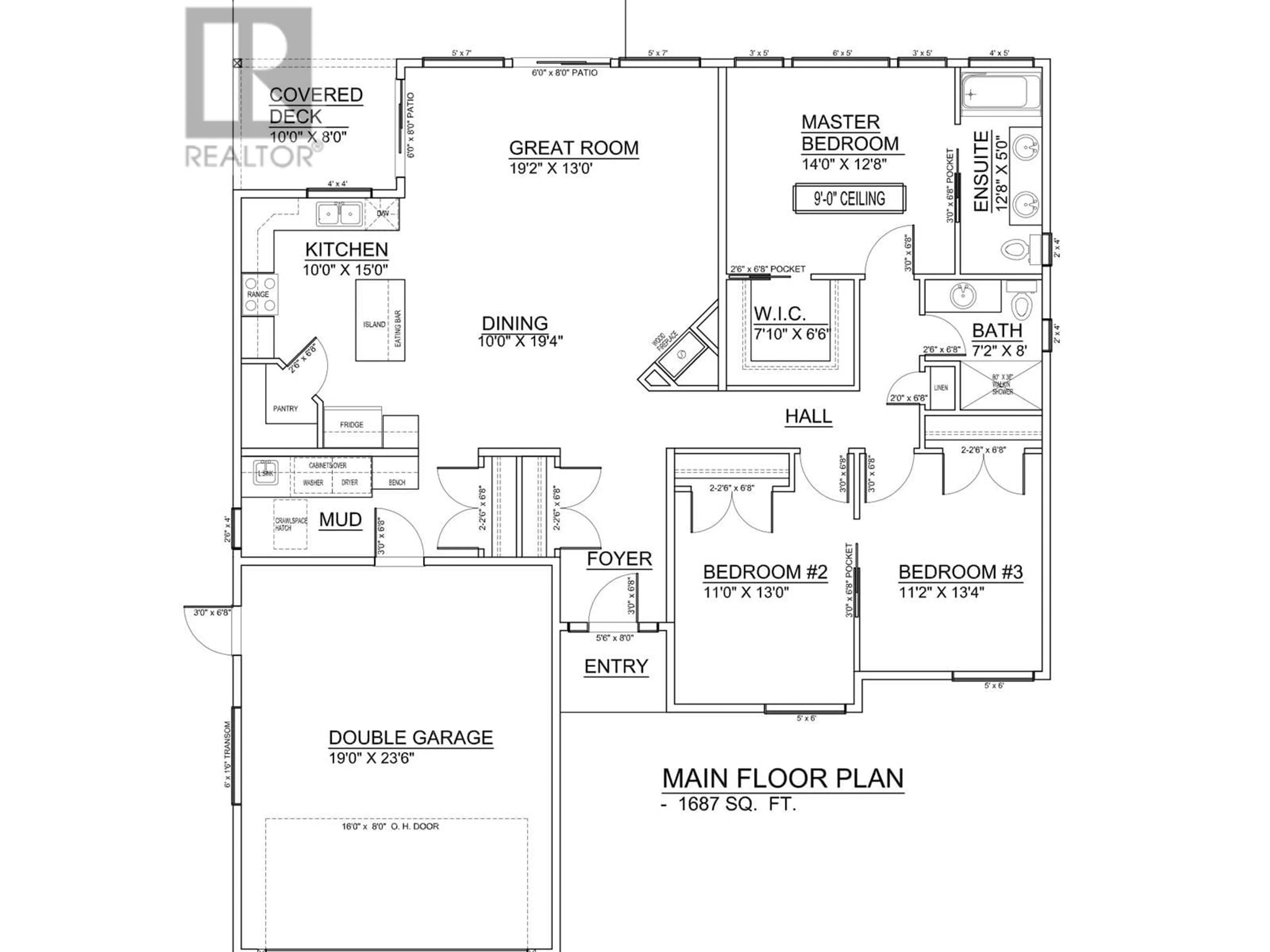 Floor plan for 5330 ANNAHAM CRESCENT, 108 Mile Ranch British Columbia V0K2Z0