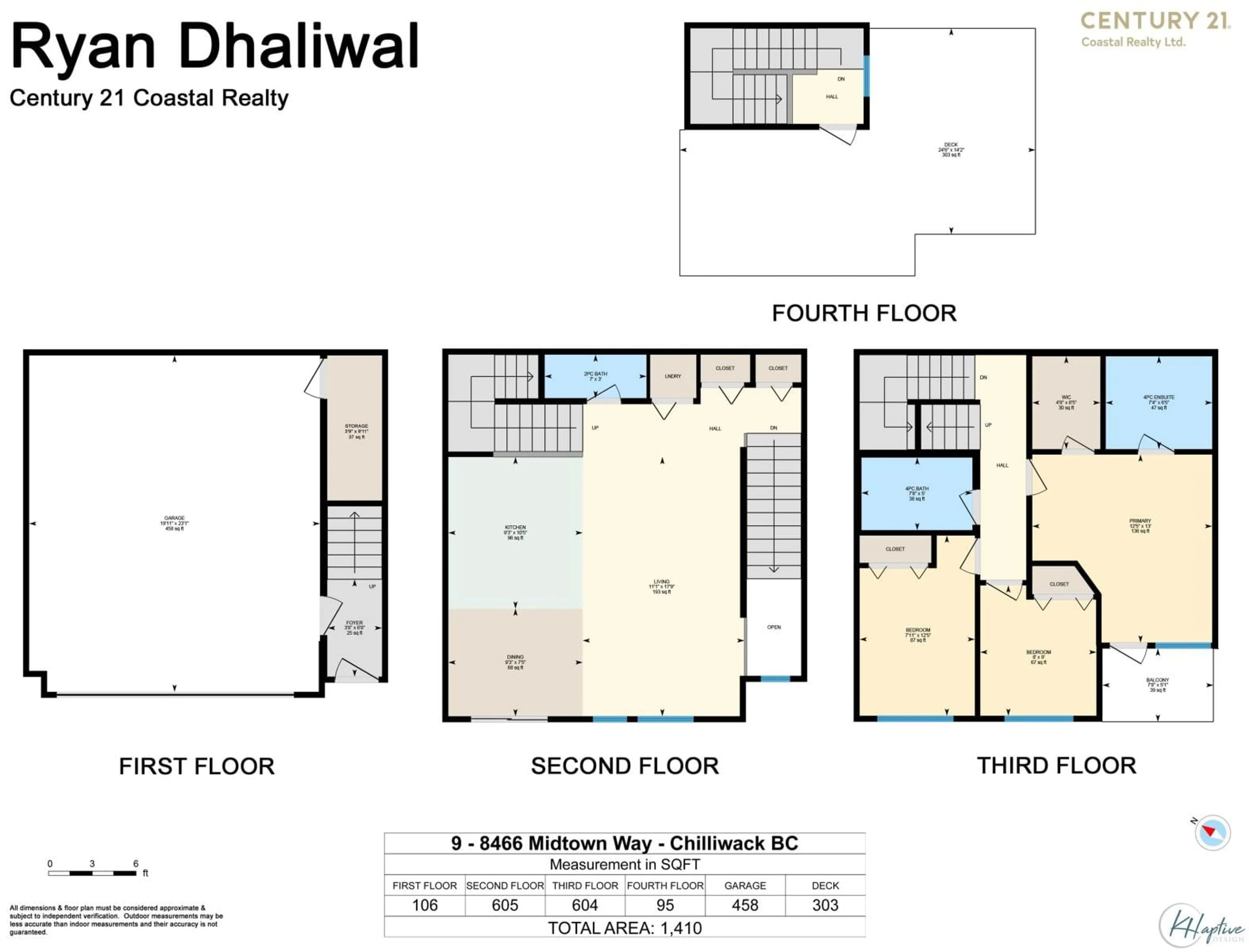 Floor plan for 9 8466 MIDTOWN WAY, Chilliwack British Columbia V2P0G8