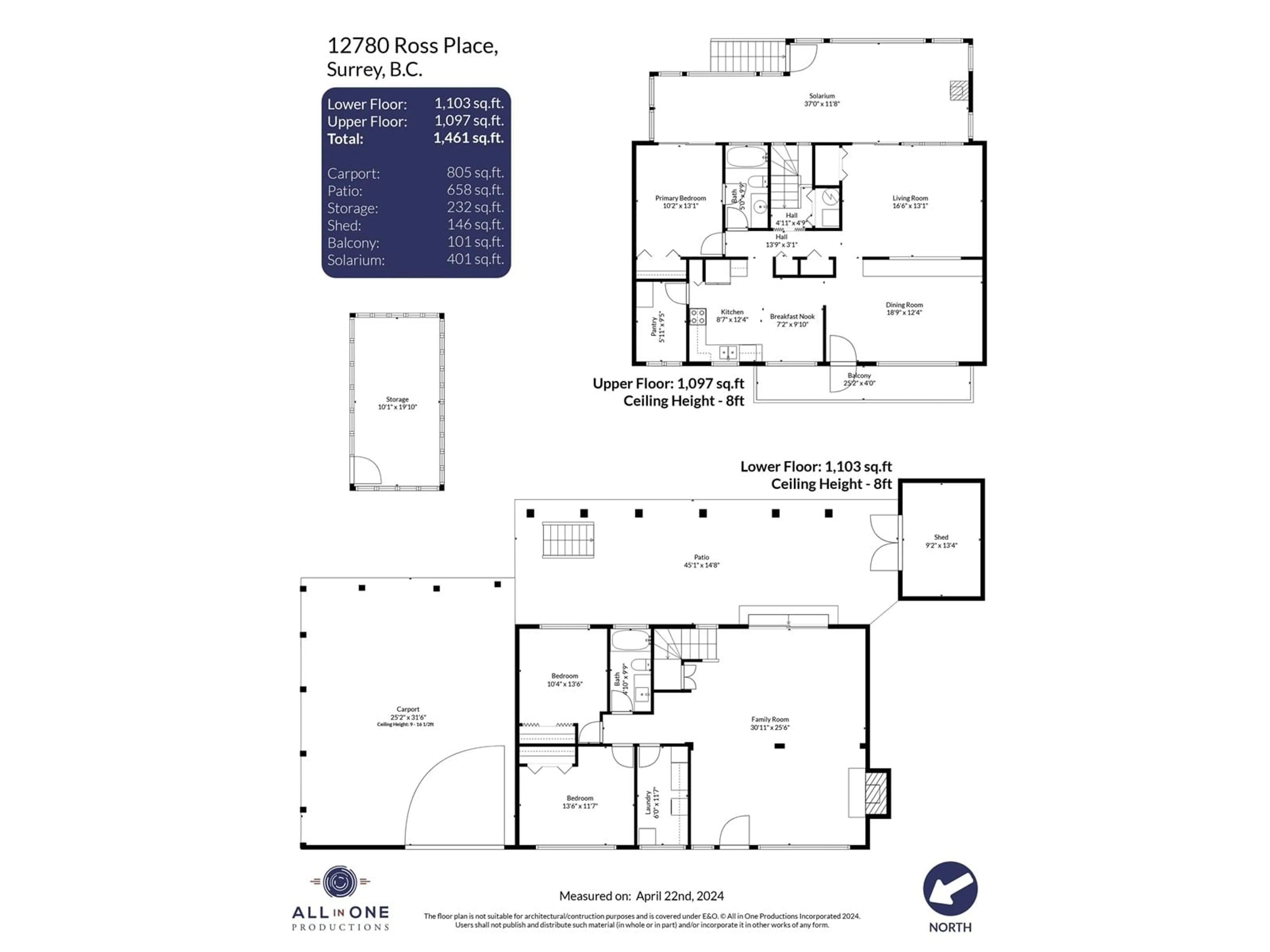 Floor plan for 12780 ROSS PLACE, Surrey British Columbia V3V6E1