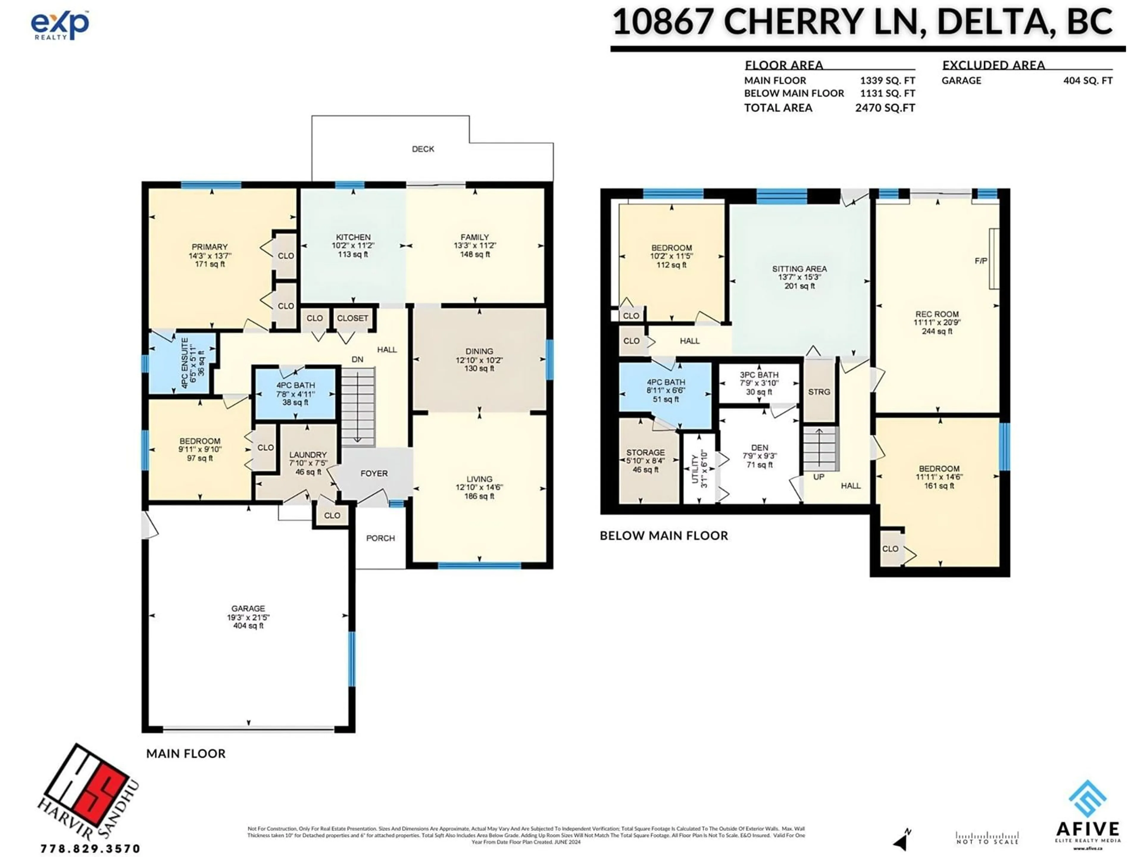 Floor plan for 10867 CHERRY LANE, Delta British Columbia V4E3L7