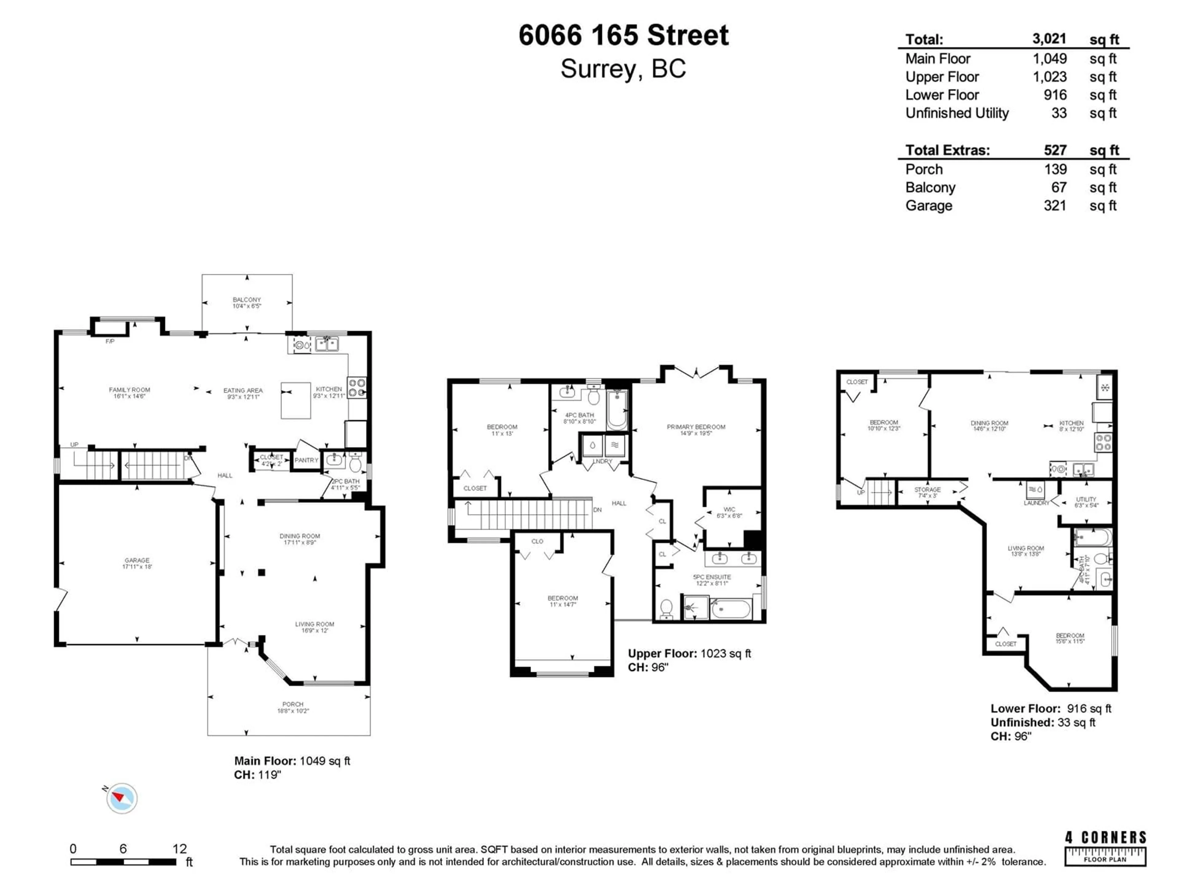 Floor plan for 6066 165 STREET, Surrey British Columbia V3S5V4
