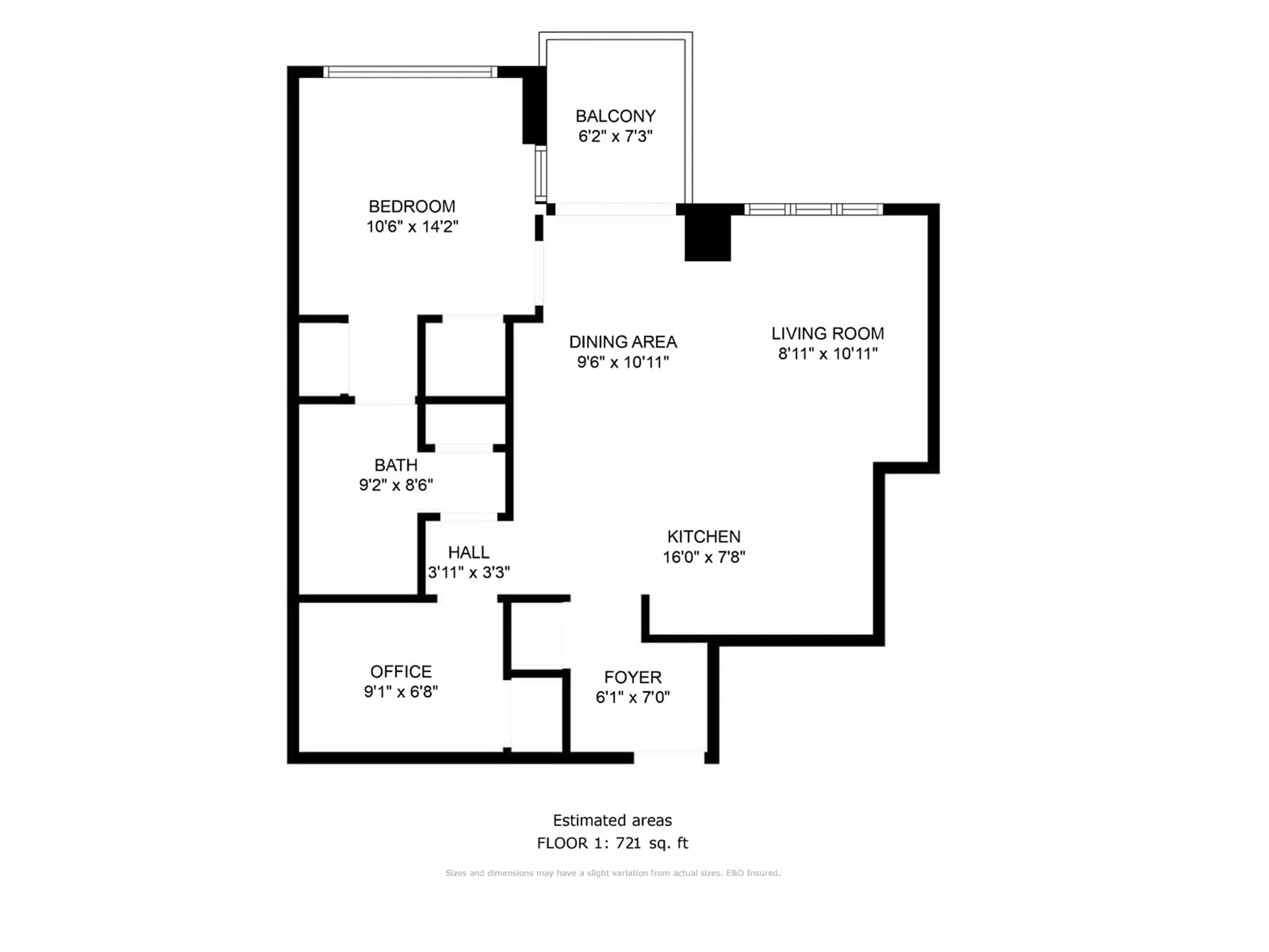 Floor plan for 901 13325 102A AVENUE, Surrey British Columbia V3T0J5