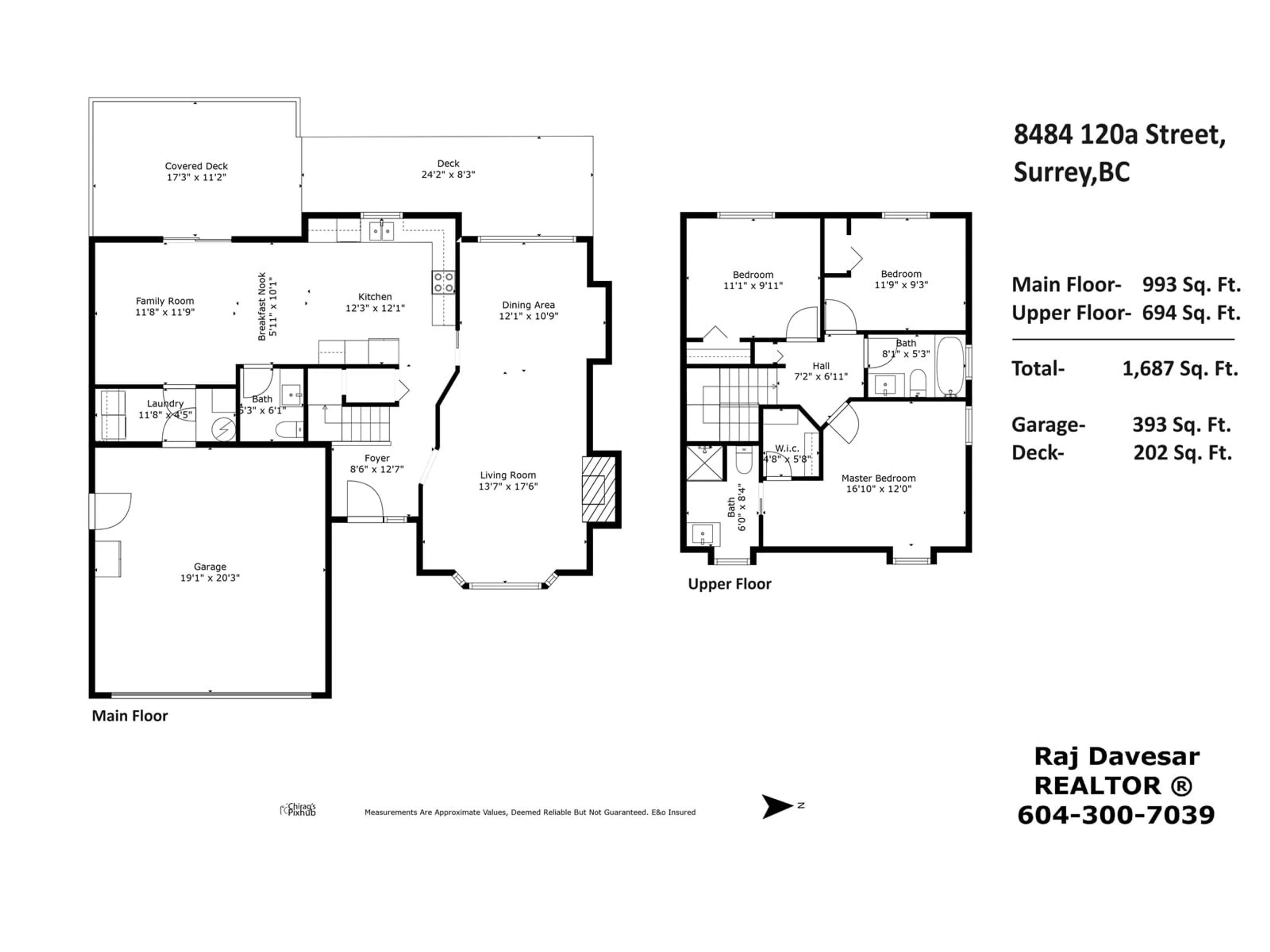 Floor plan for 8484 120A STREET, Surrey British Columbia V3W9R3