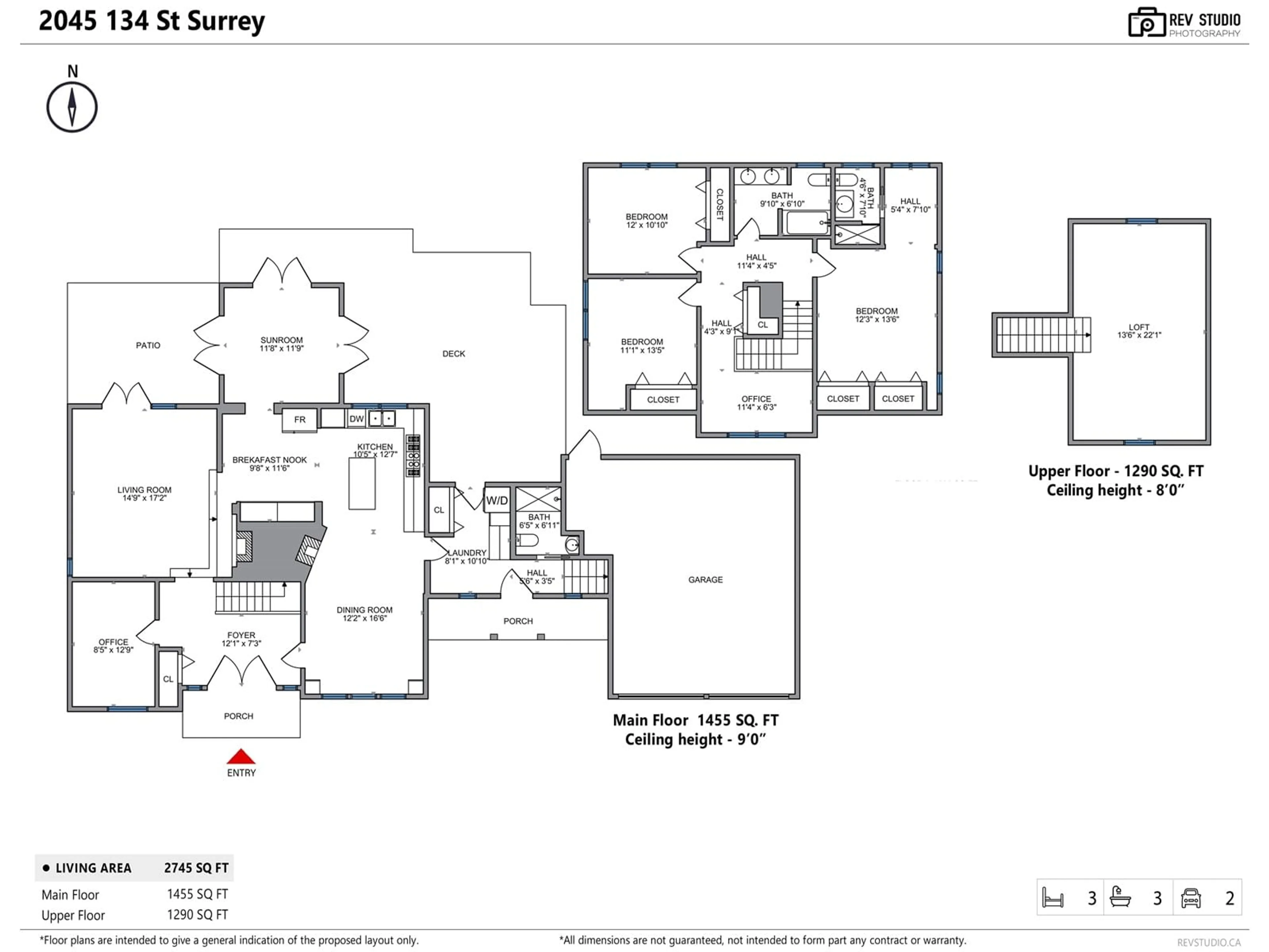 Floor plan for 2045 134 STREET, Surrey British Columbia V4A9N8