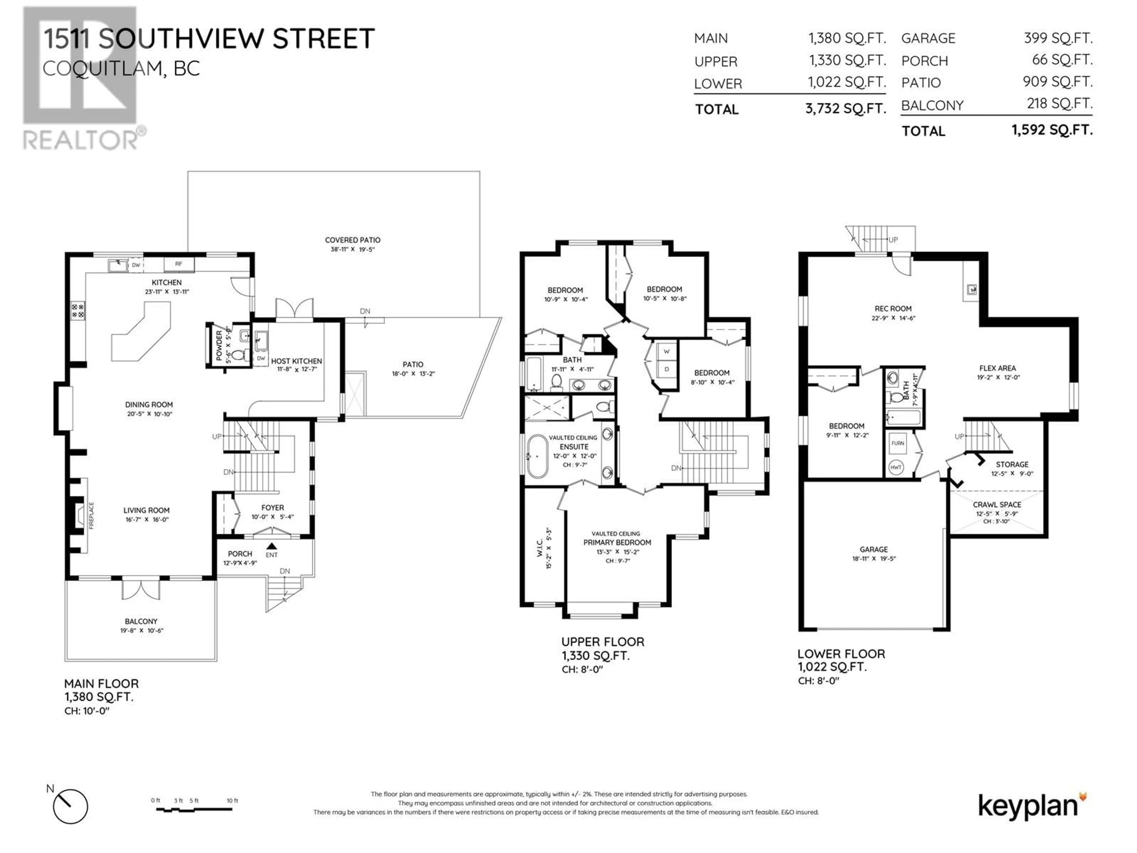 Floor plan for 1511 SOUTHVIEW STREET, Coquitlam British Columbia V3E0E3