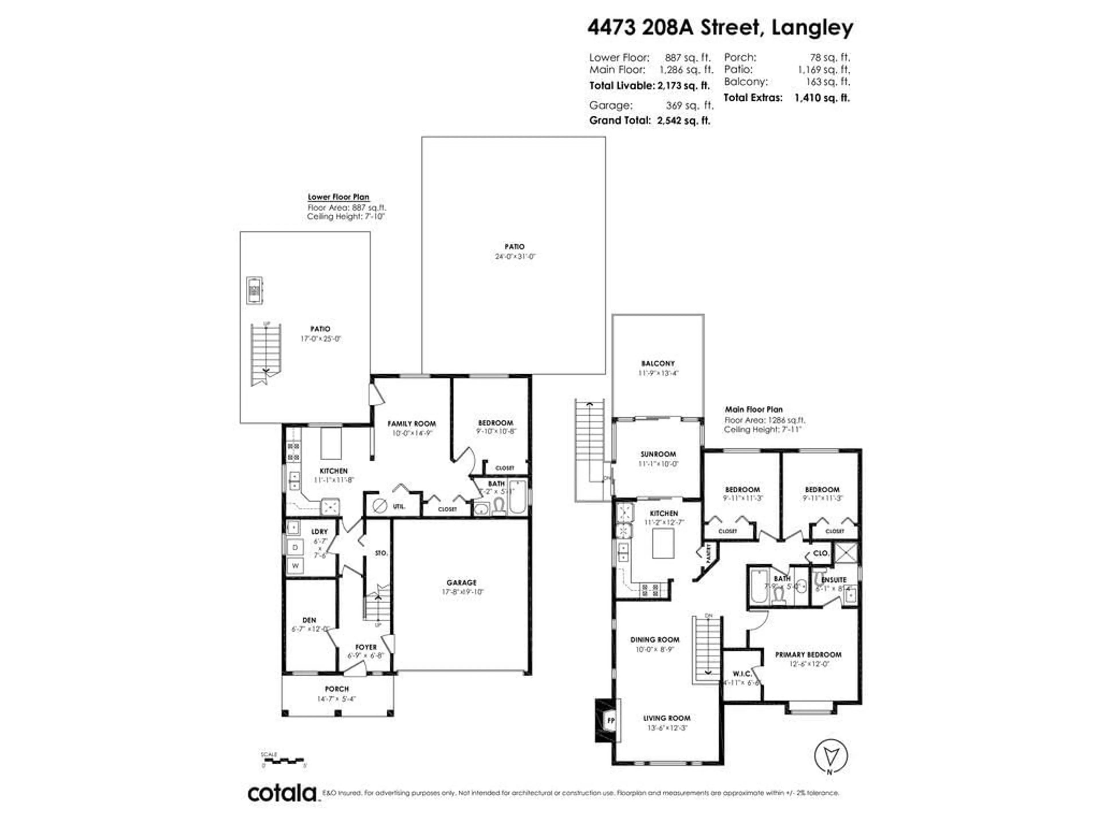 Floor plan for 4473 208A STREET, Langley British Columbia V3A7R4