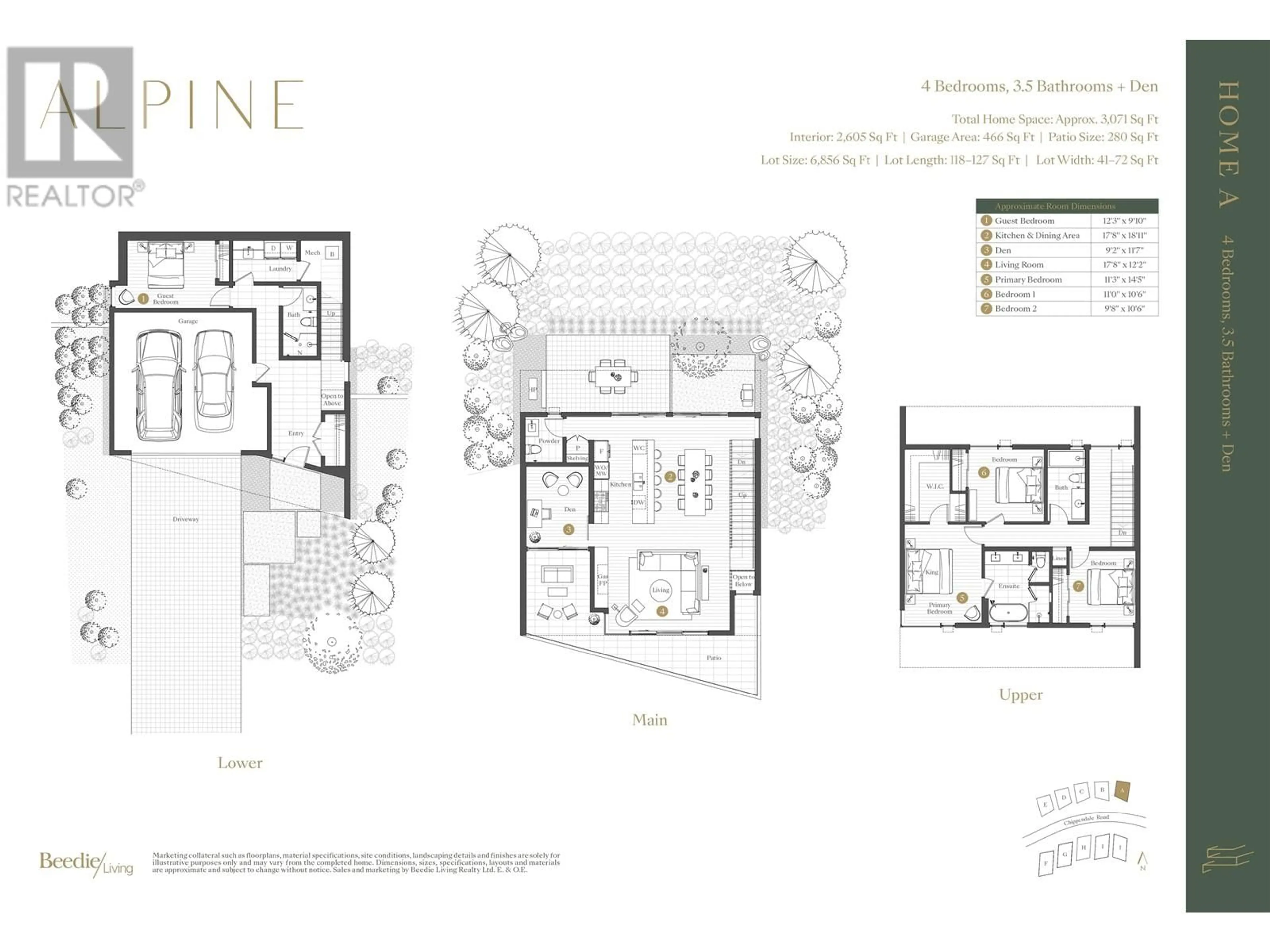 Floor plan for 3317 CHIPPENDALE ROAD, West Vancouver British Columbia V7S0B7