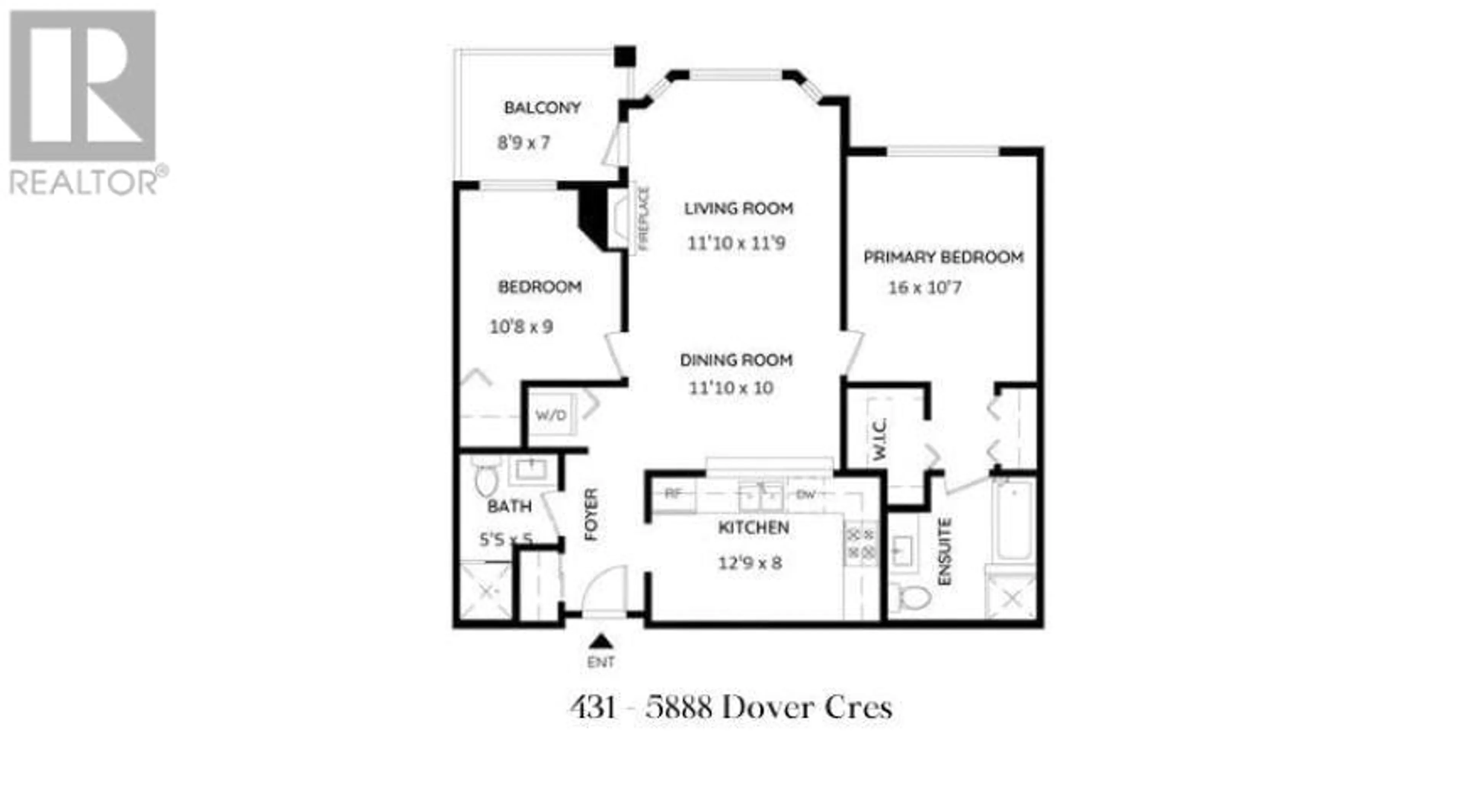 Floor plan for 431 5888 DOVER CRESCENT, Richmond British Columbia V7C5R9