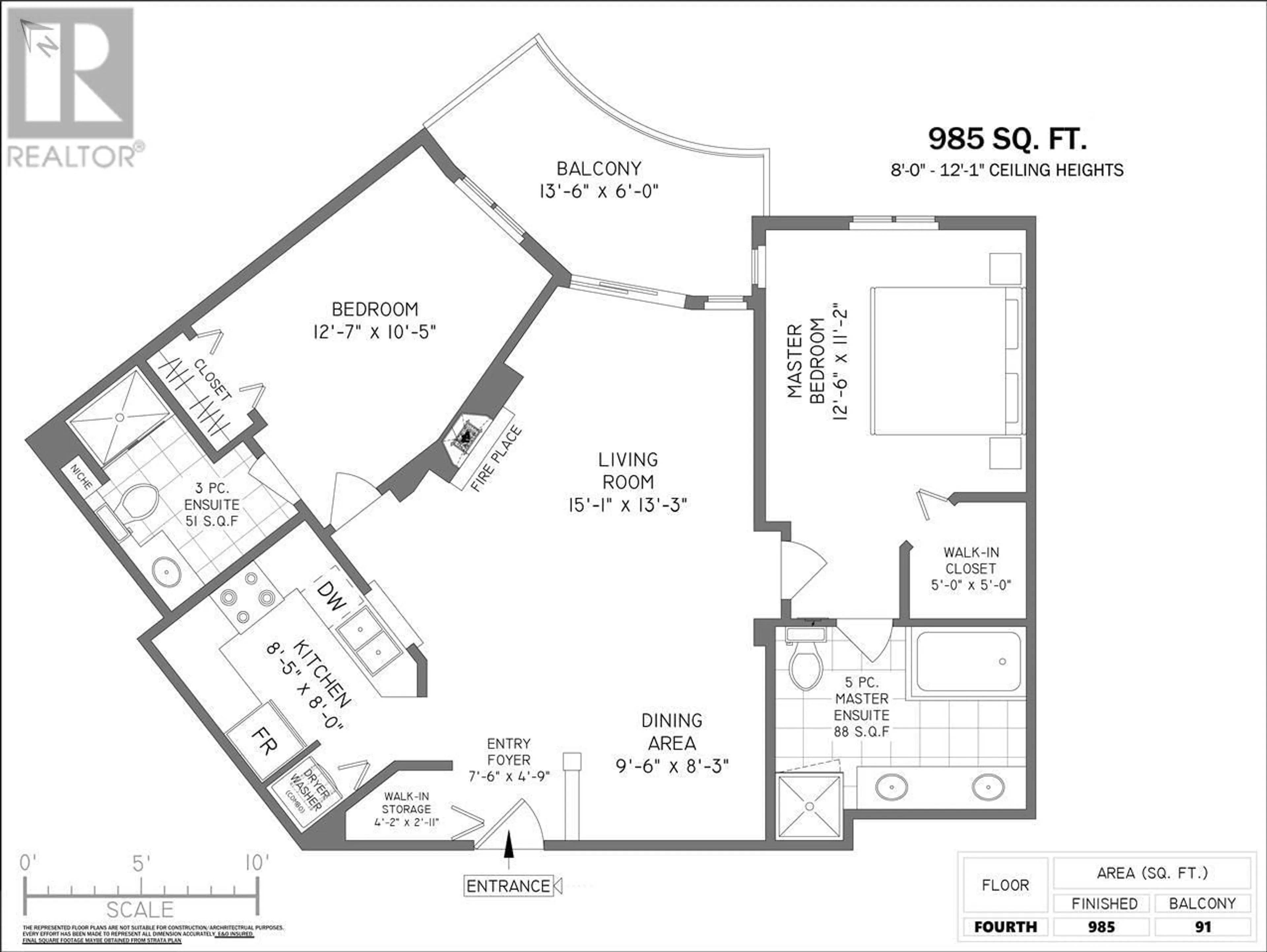 Floor plan for 312 5835 HAMPTON PLACE, Vancouver British Columbia V6T2G2