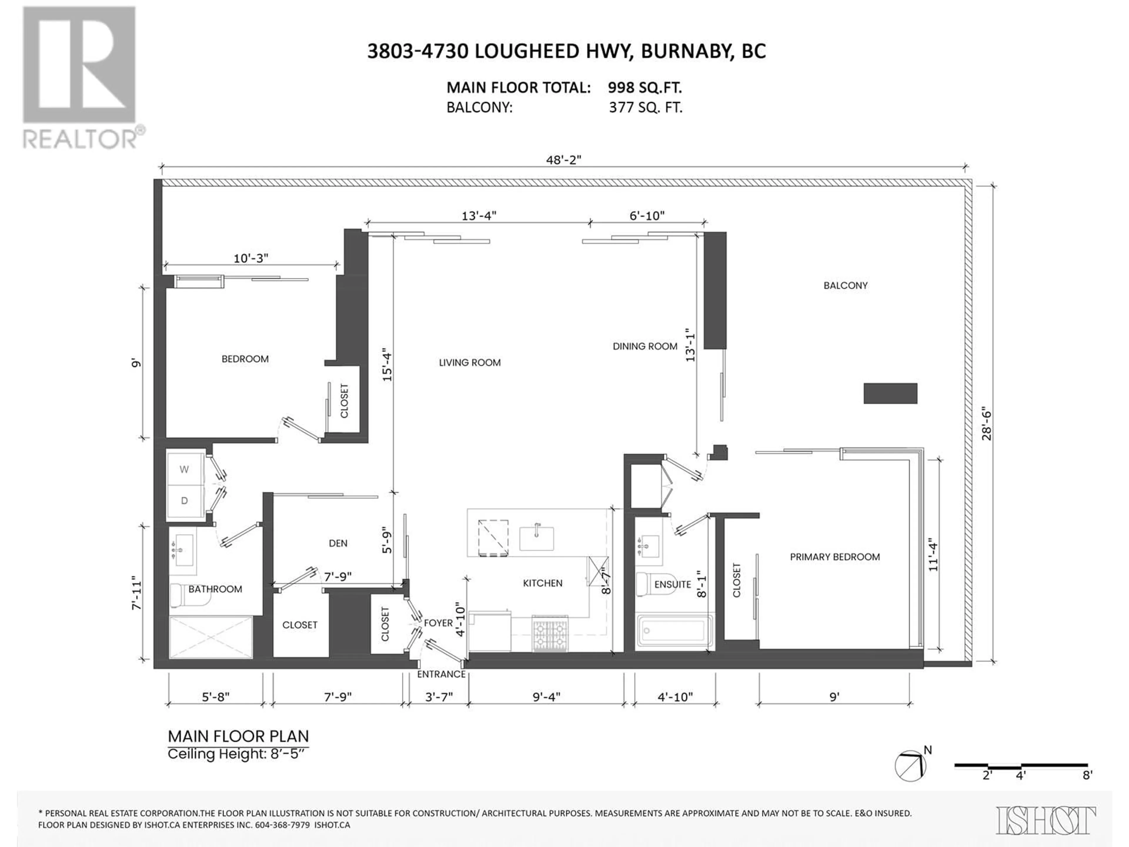 Floor plan for 3803 4730 LOUGHEED HIGHWAY, Burnaby British Columbia V5C0M9