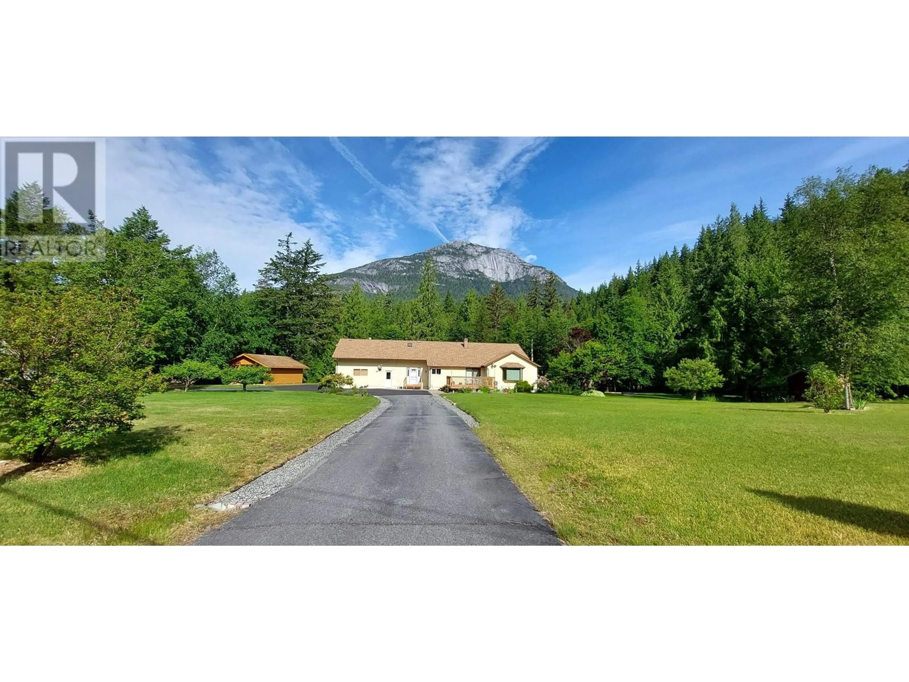 A pic from outside/outdoor area/front of a property/back of a property/a pic from drone, mountain view for 2459 SALOOMPT ROAD, Hagensborg British Columbia V0T1H0