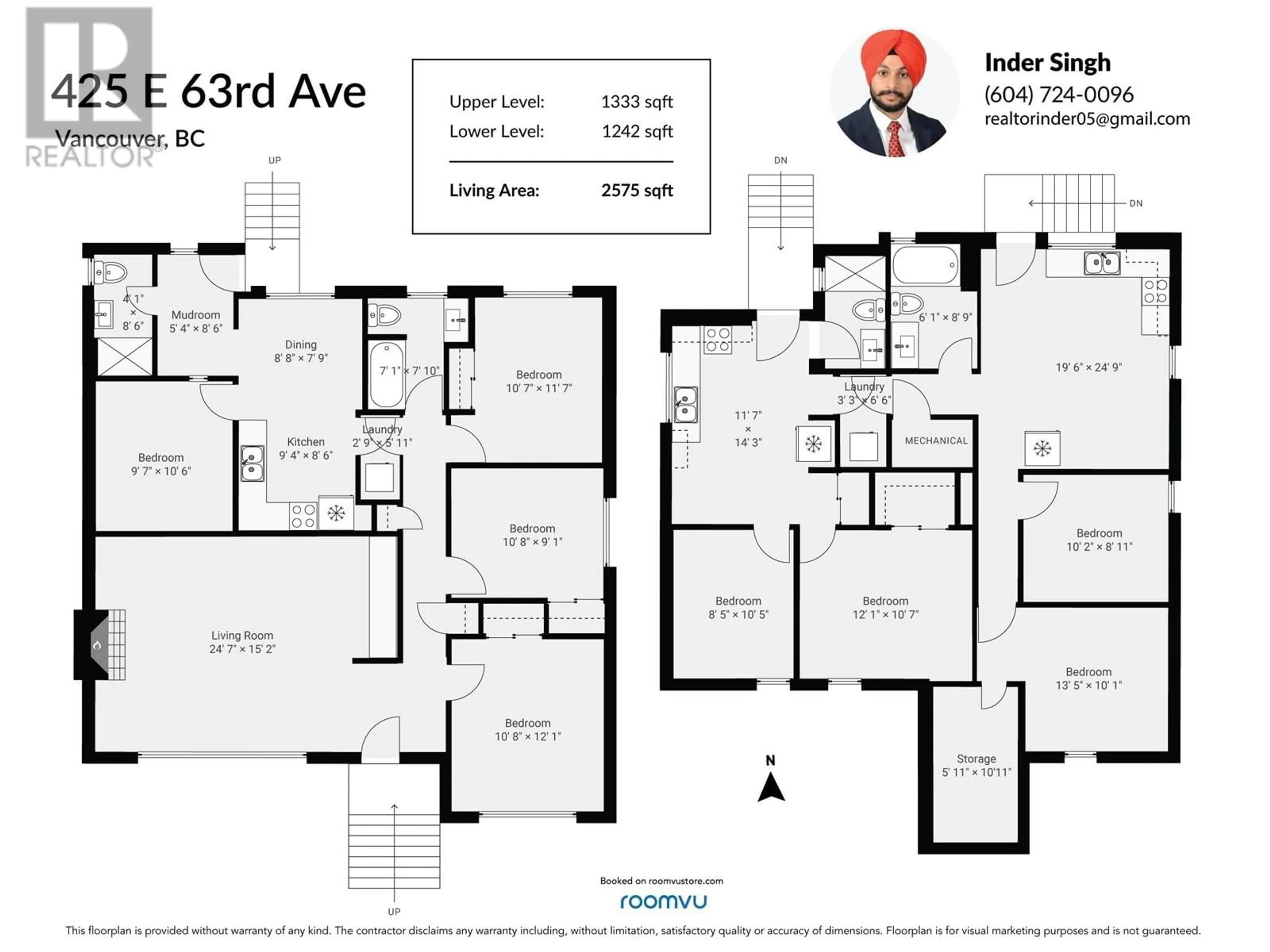 Floor plan for 425 E 63RD AVENUE, Vancouver British Columbia V5X2K1