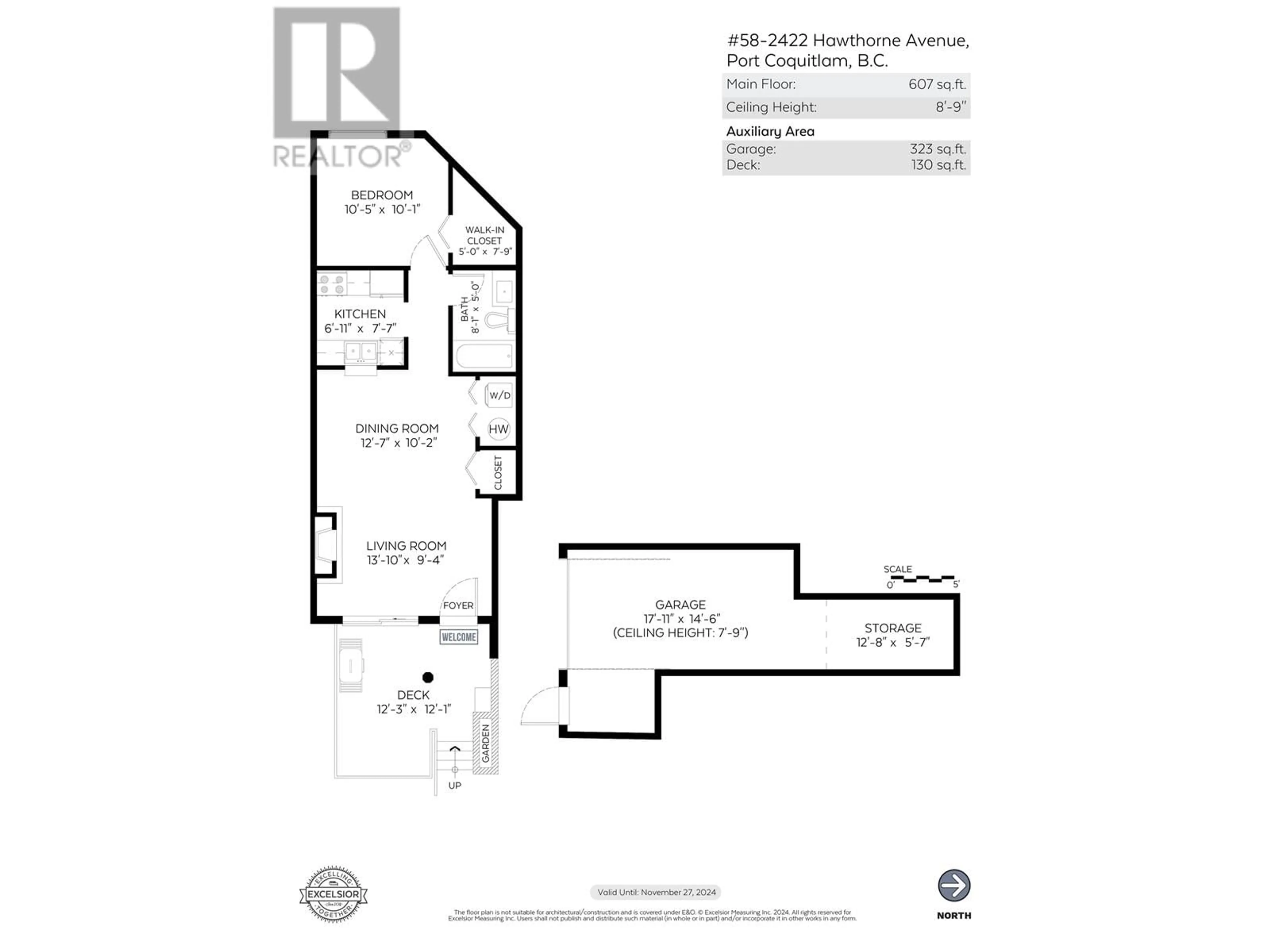 Floor plan for 58 2422 HAWTHORNE AVENUE, Port Coquitlam British Columbia V3C6K7