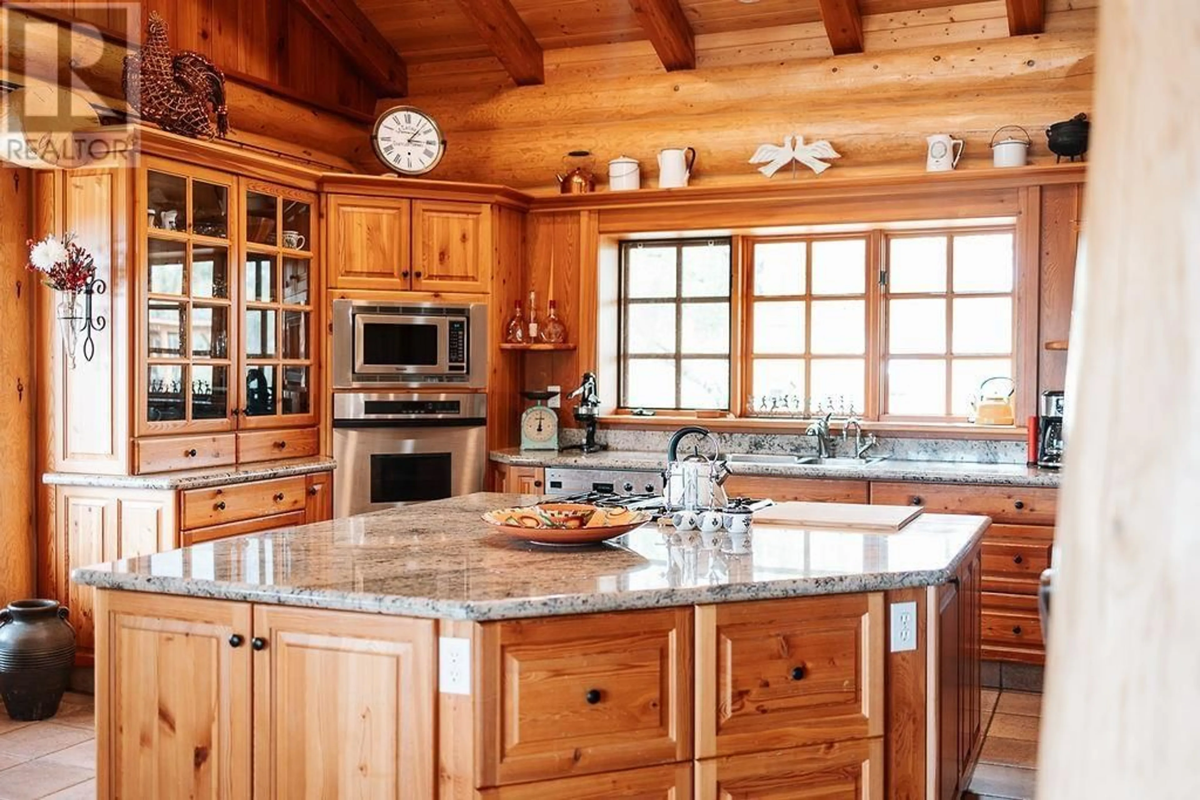 Rustic kitchen, wood floors, cottage for 13516 S 27 HIGHWAY, Fort St. James British Columbia V0J1P0