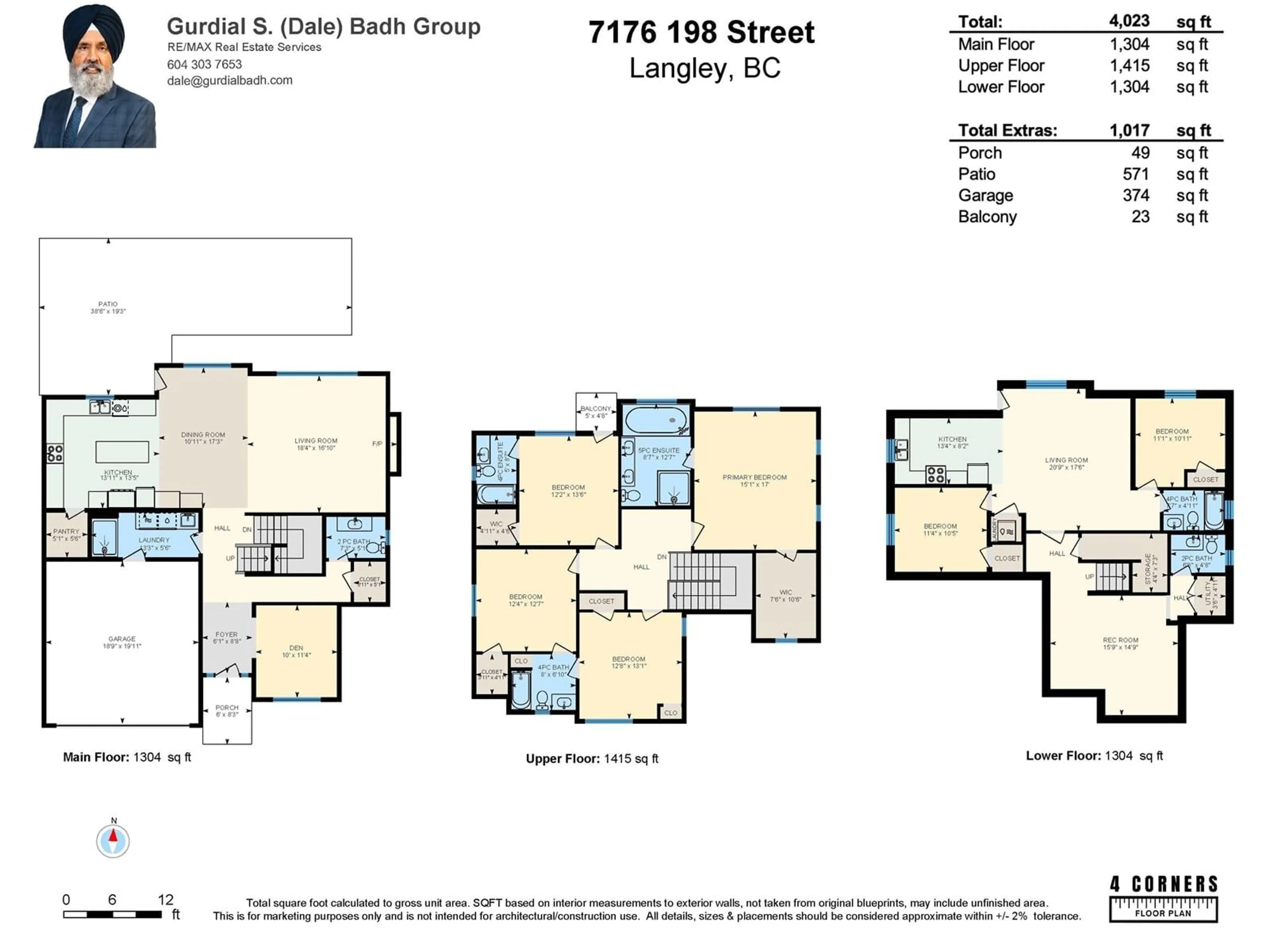 Floor plan for 7176 198TH STREET, Langley British Columbia V2Y0C5