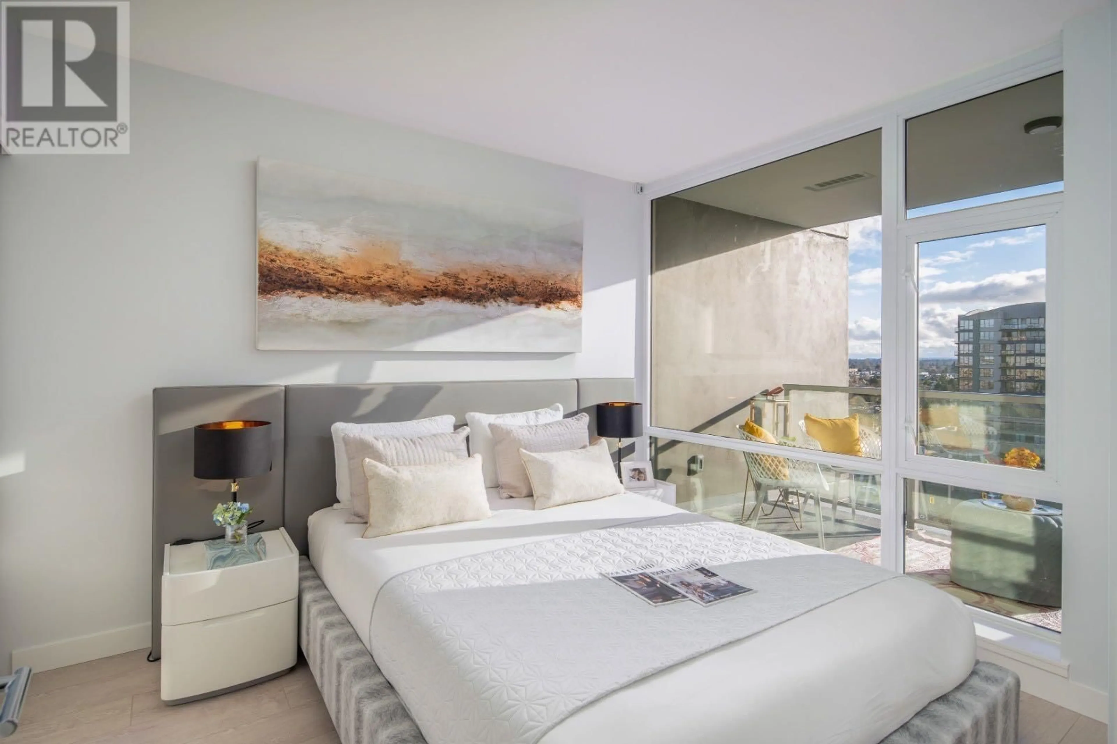 Bedroom with bed, unknown for 1005 - 6833 BUSWELL STREET, Richmond British Columbia V6Y0L3
