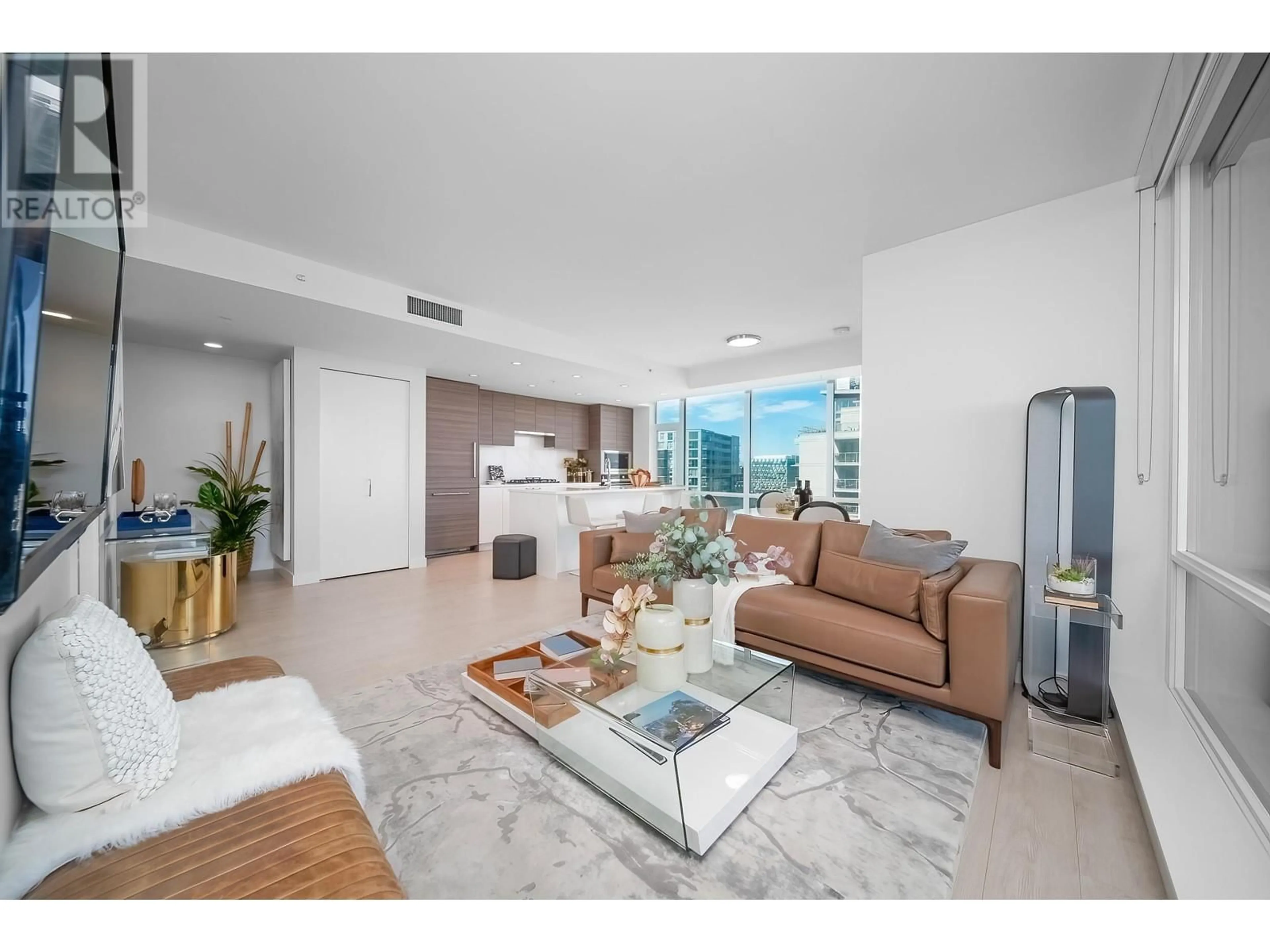 Living room with furniture, unknown for 1607 - 6833 BUSWELL STREET, Richmond British Columbia V6Y0L3