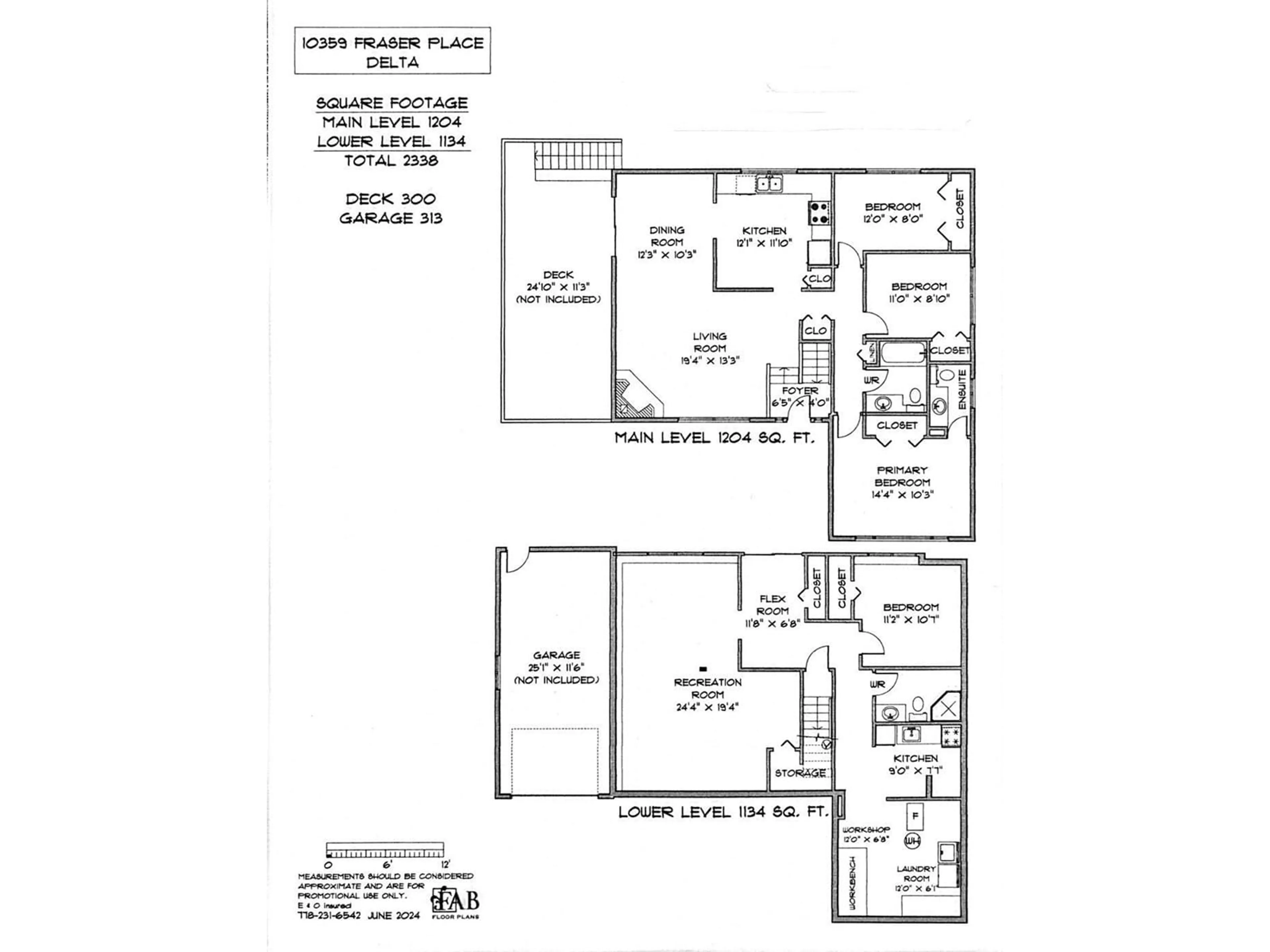 Floor plan for 10359 FRASER PLACE, Delta British Columbia V4C2K7