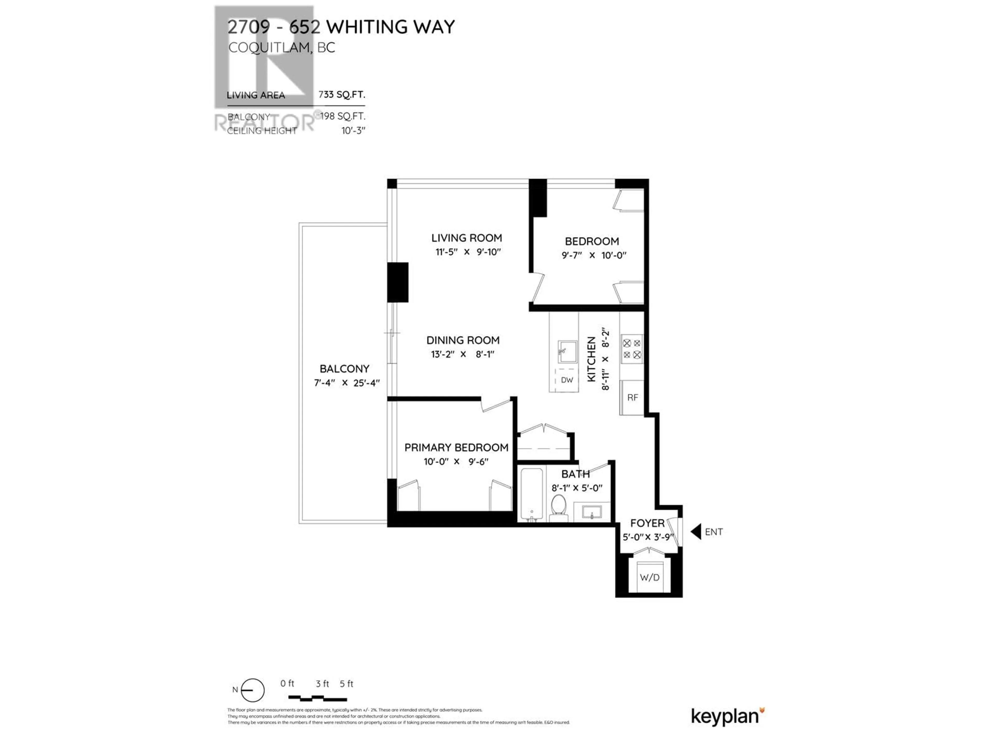 Floor plan for 2709 652 WHITING WAY, Coquitlam British Columbia V3J0K3