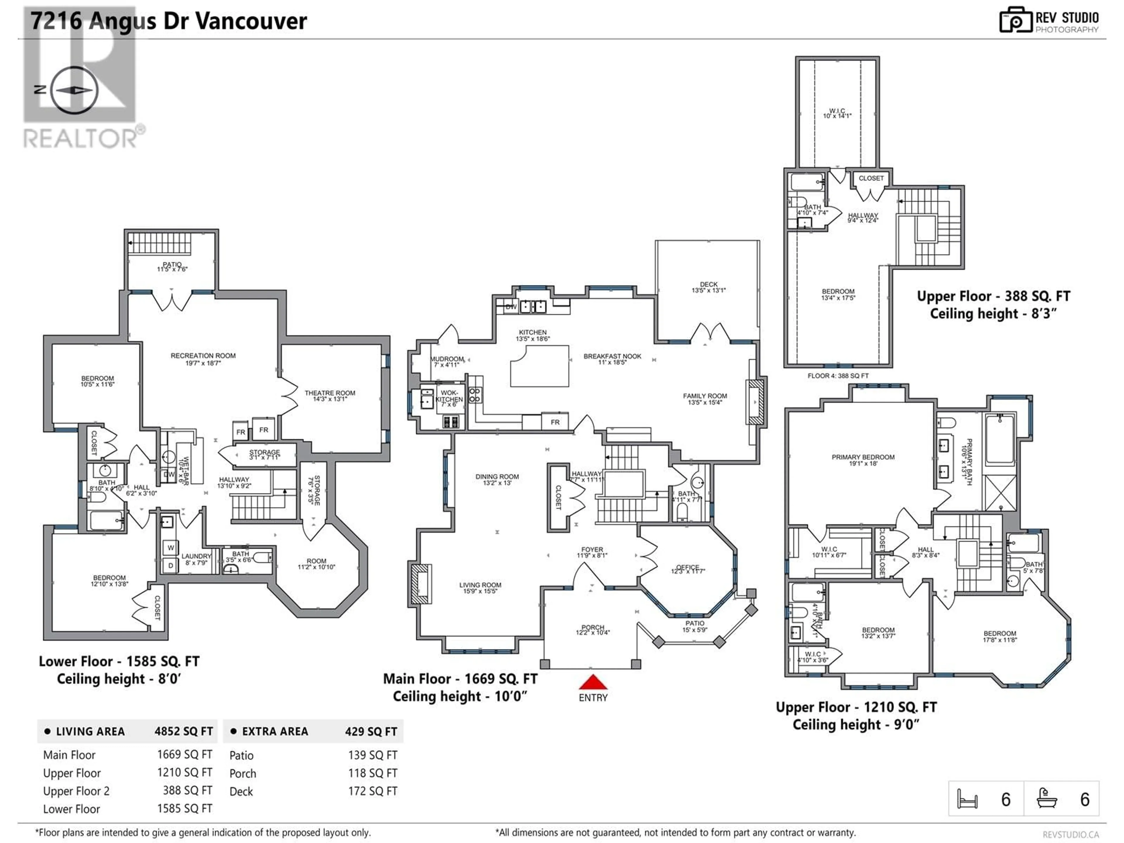 Floor plan for 7216 ANGUS DRIVE, Vancouver British Columbia V6P5J7