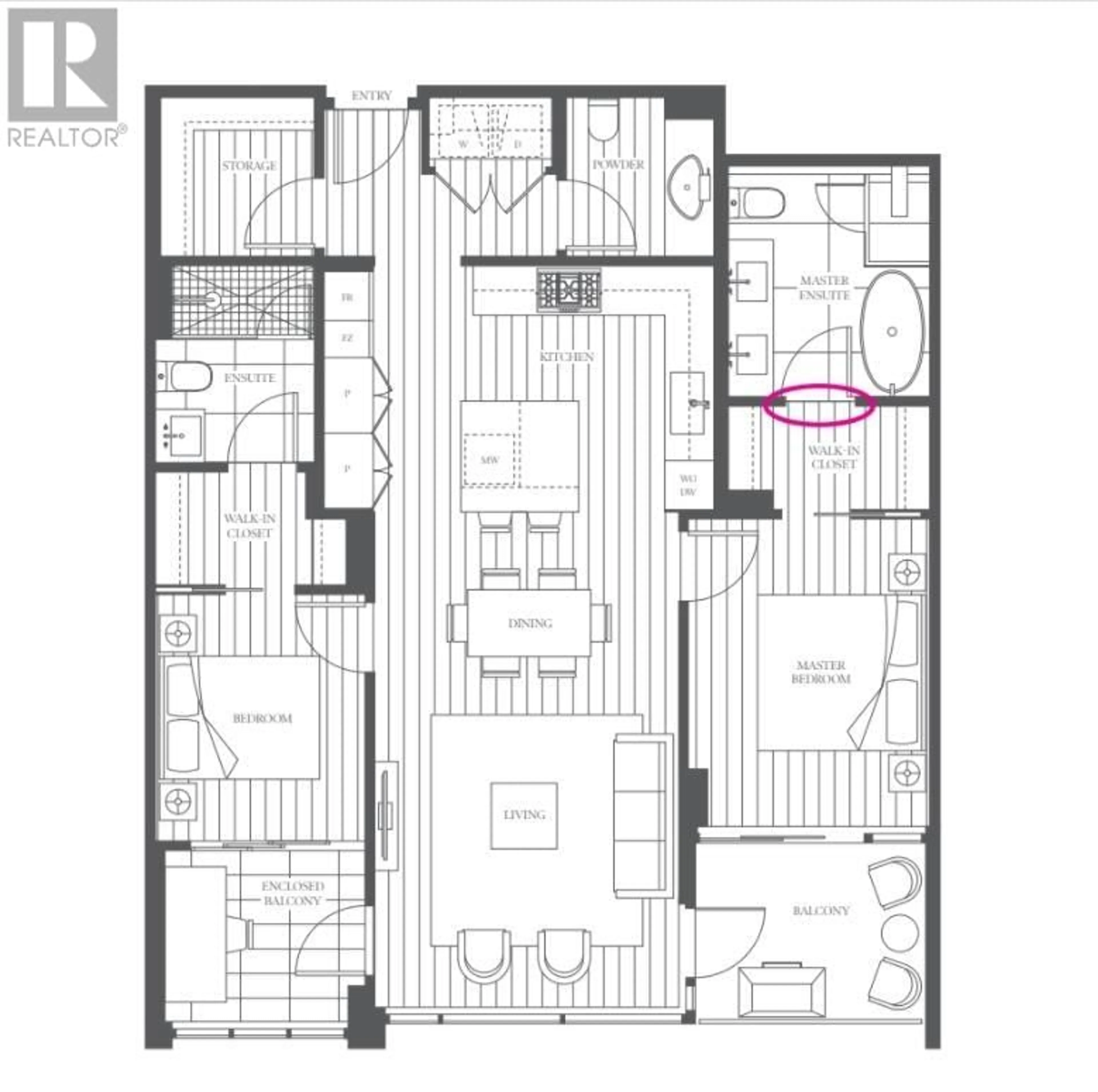 Floor plan for 308 3639 W 16TH AVENUE, Vancouver British Columbia V6R3C3