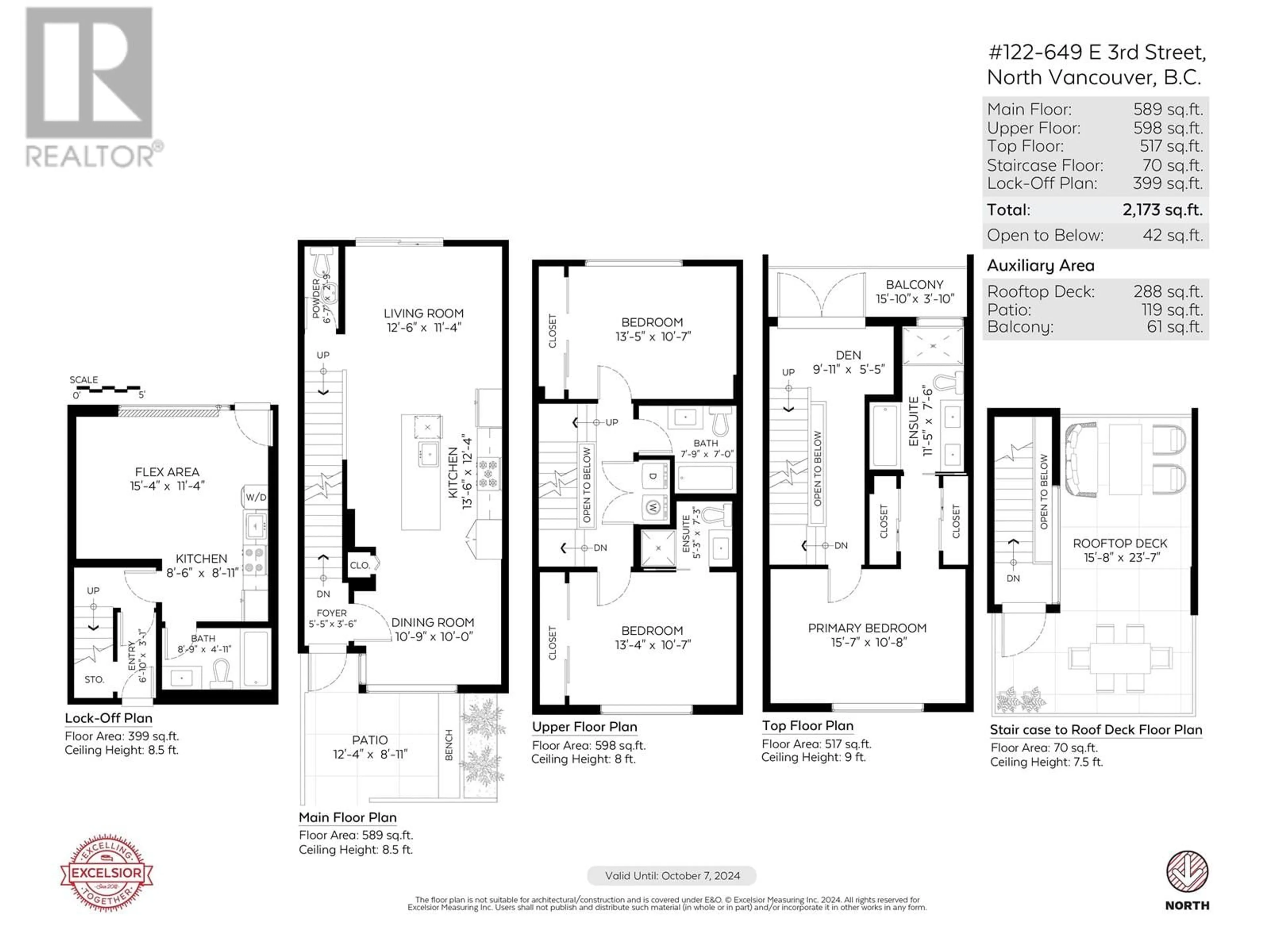 Floor plan for 122 649 E 3RD STREET, North Vancouver British Columbia V7L1G6