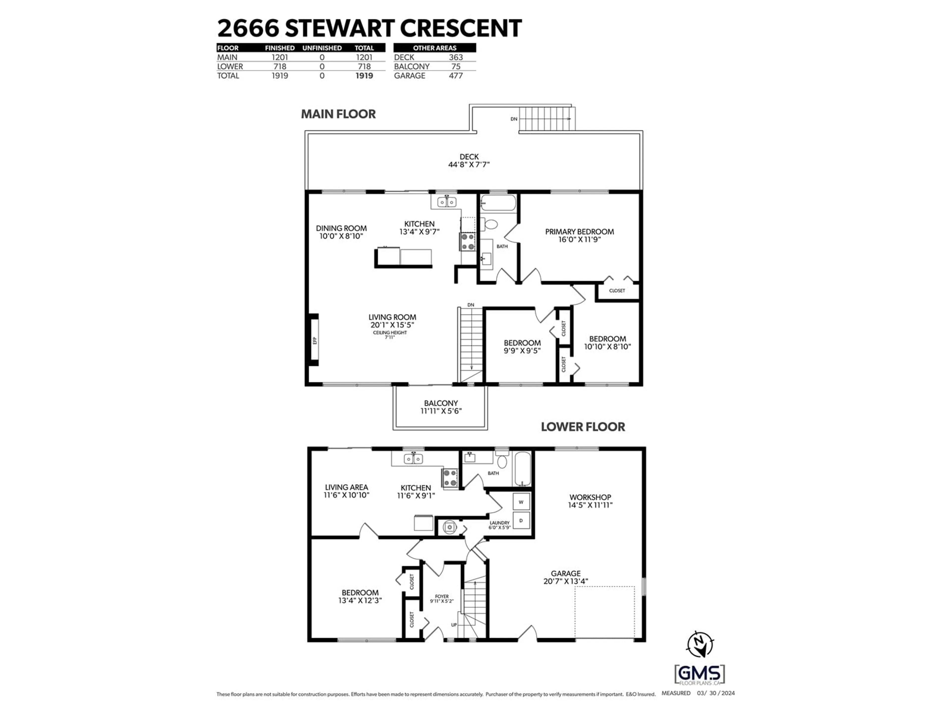 Floor plan for 2666 STEWART CRESCENT, Abbotsford British Columbia V2S4K1