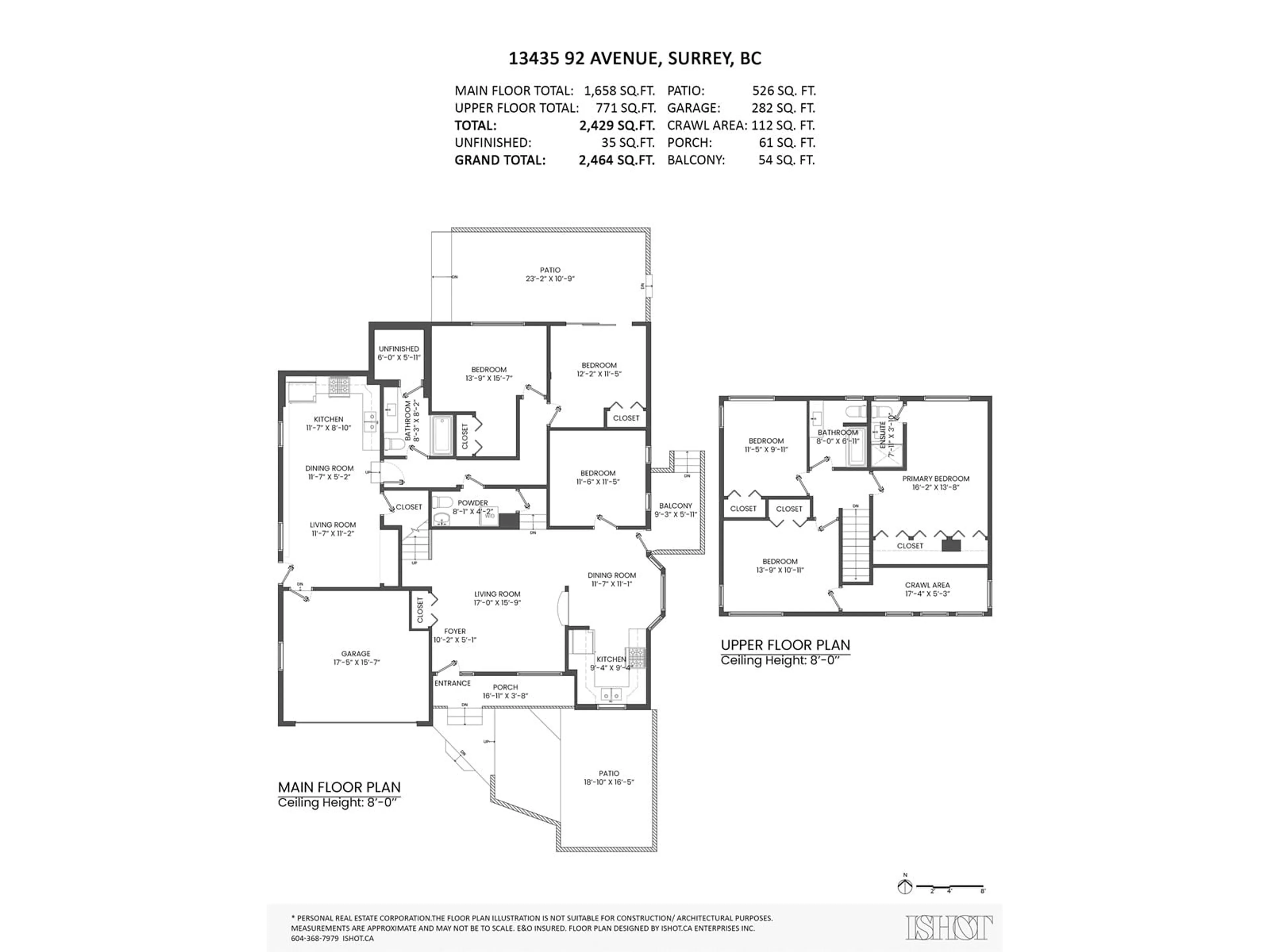 Floor plan for 13435 92 AVENUE, Surrey British Columbia V3V7M8