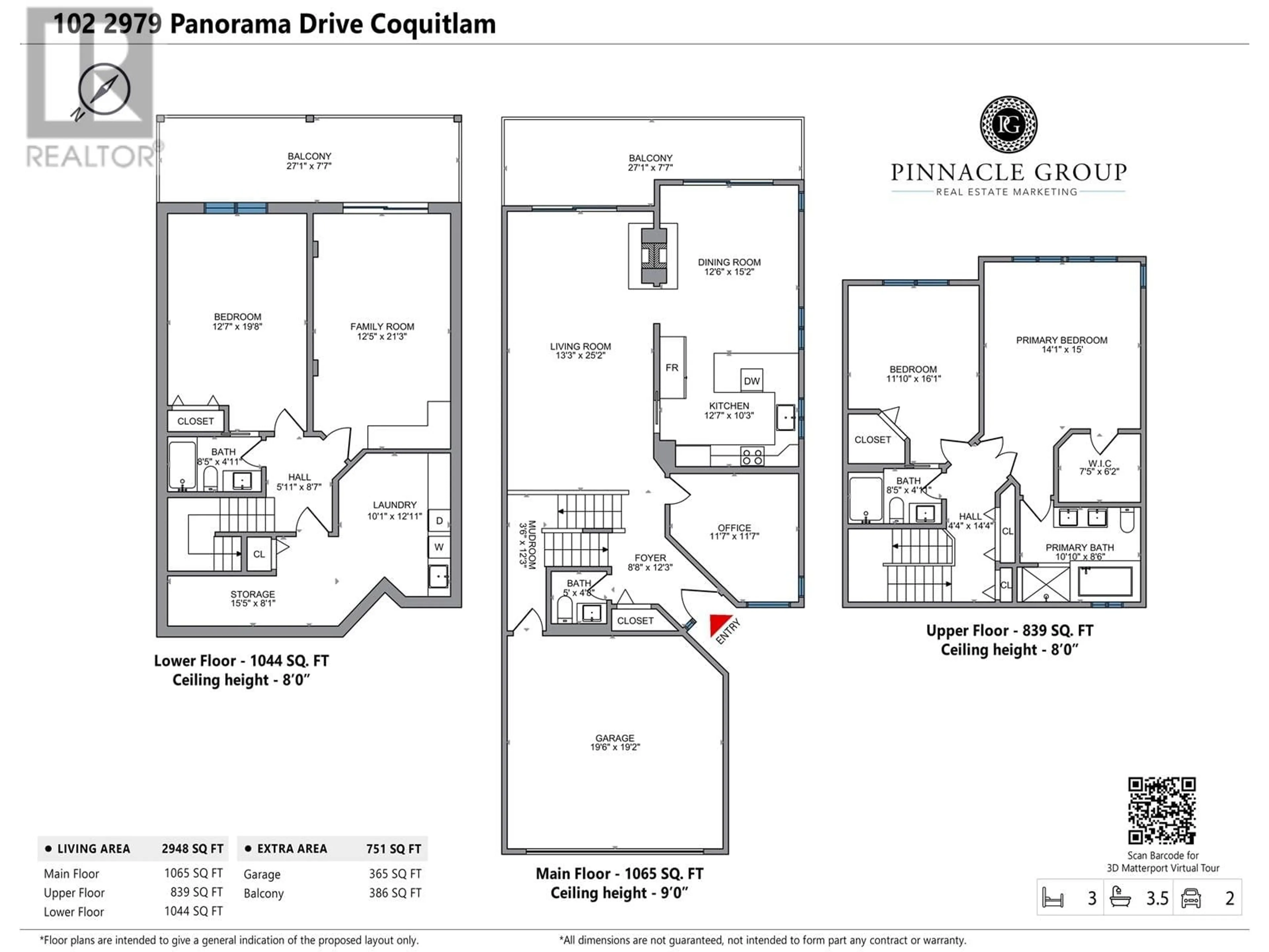Floor plan for 102 2979 PANORAMA DRIVE, Coquitlam British Columbia V3E2W8