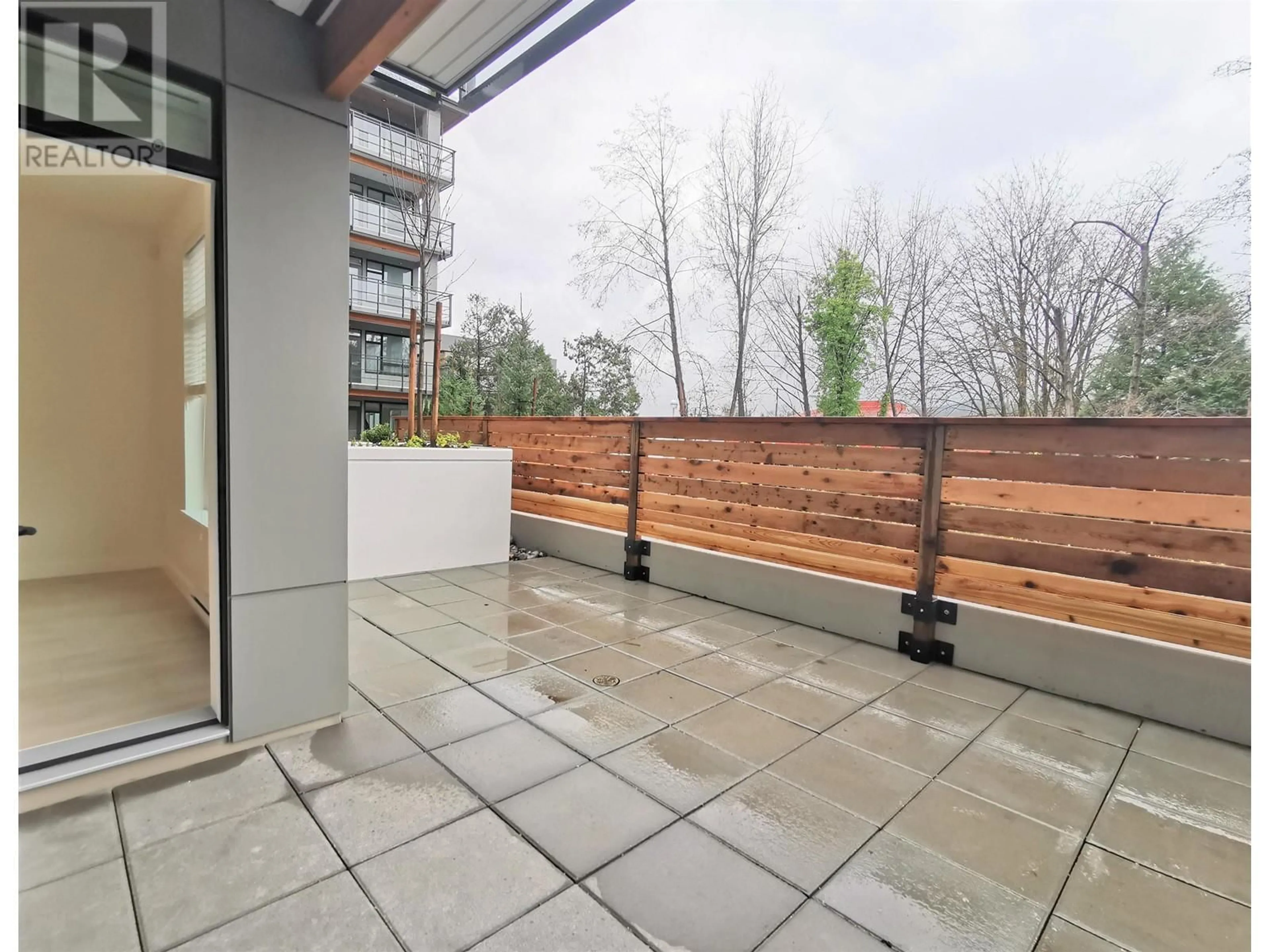 Patio, the fenced backyard for 104 3038 ST GEORGE STREET, Port Moody British Columbia V3H0L3