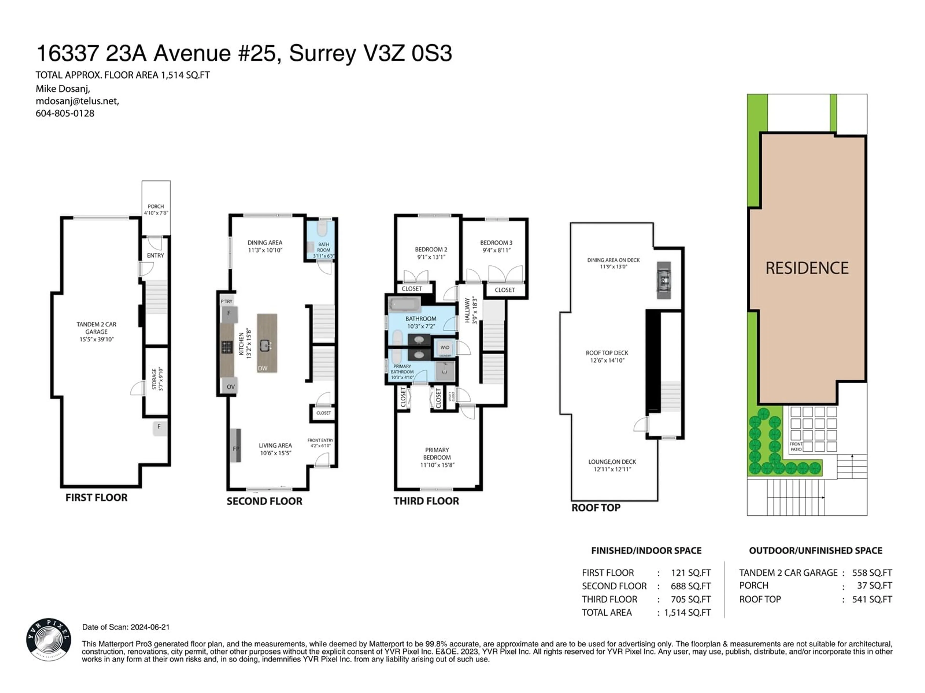 Floor plan for 25 16337 23A AVENUE, Surrey British Columbia V3Z0S3