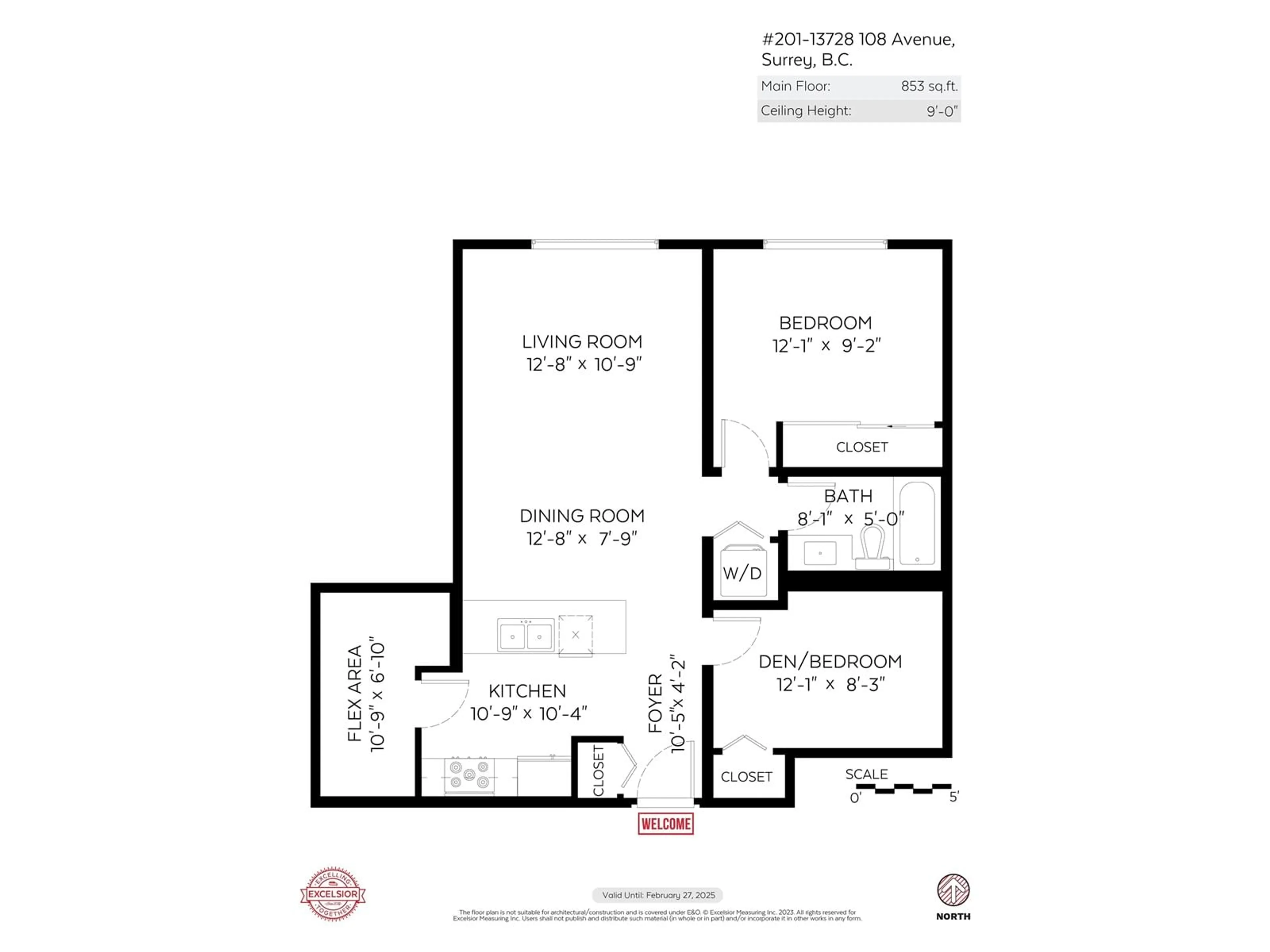 Floor plan for 201 13728 108 AVENUE, Surrey British Columbia V3T0G2