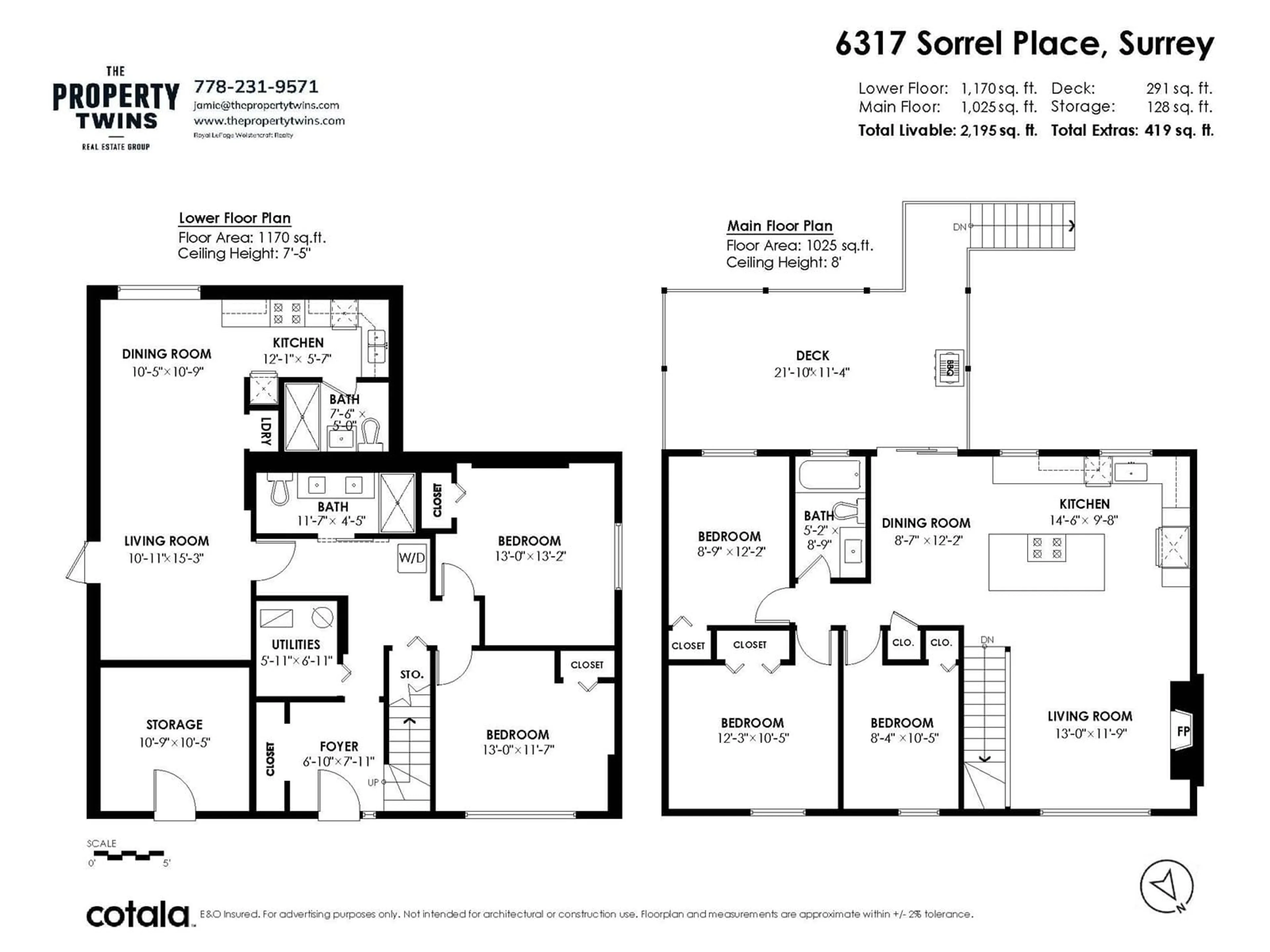 Floor plan for 6317 SORREL PLACE, Surrey British Columbia V3S5H7