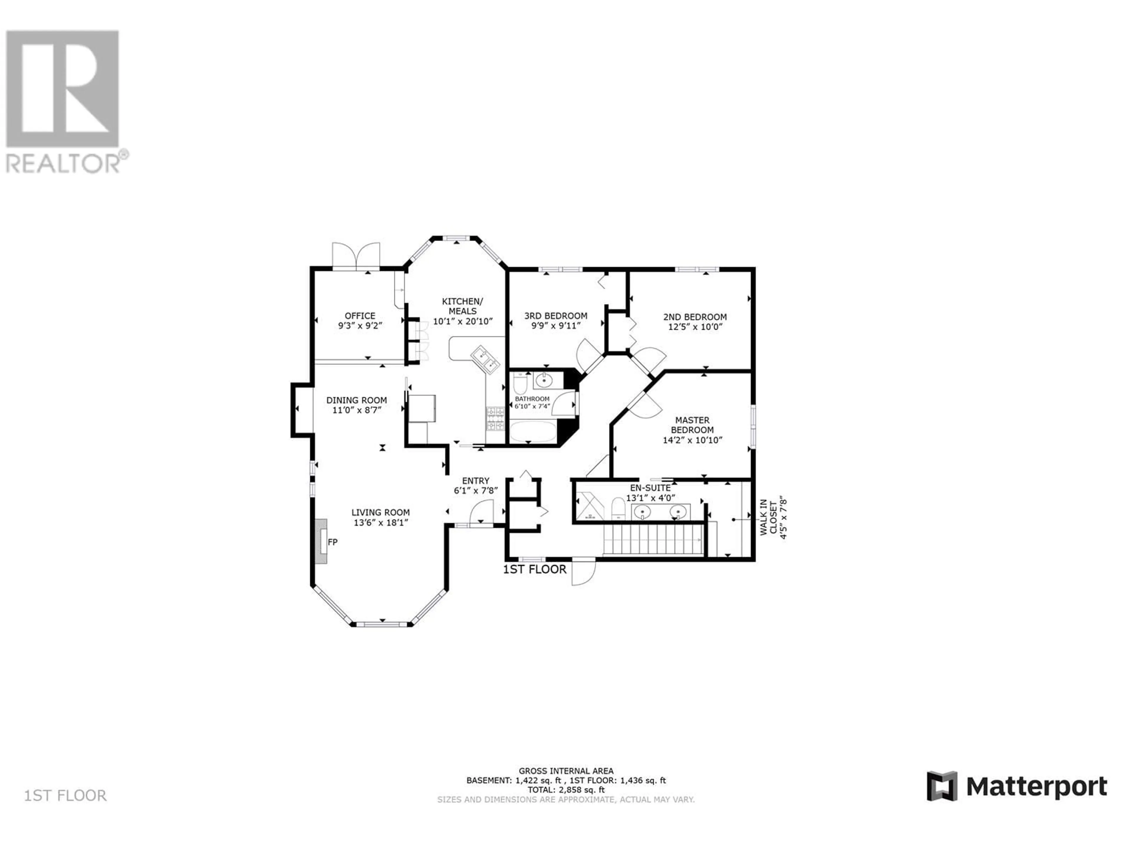 Floor plan for 9007 114 AVENUE, Fort St. John British Columbia V1J6P5