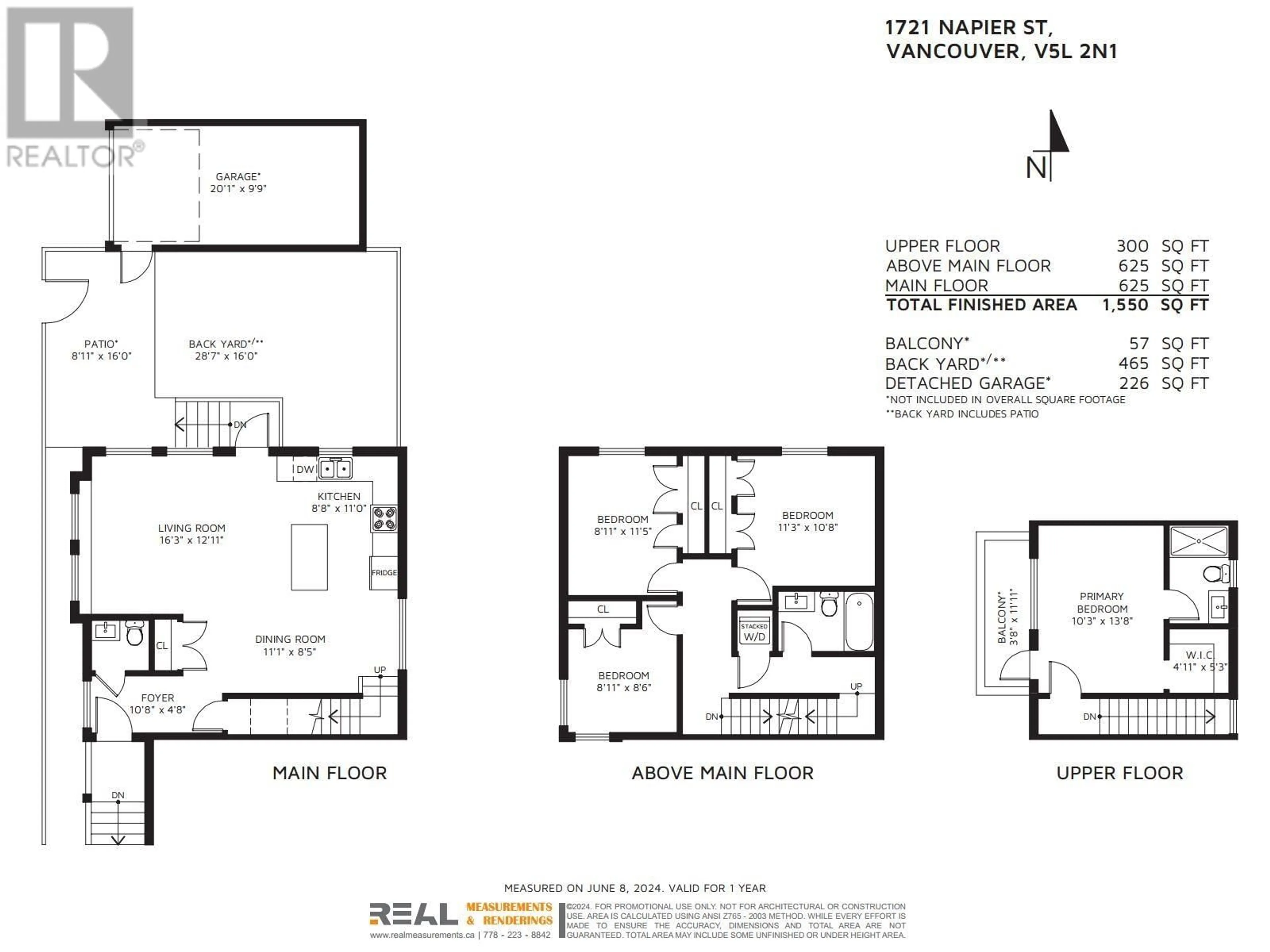 Floor plan for 1721 NAPIER STREET, Vancouver British Columbia V5L2N1