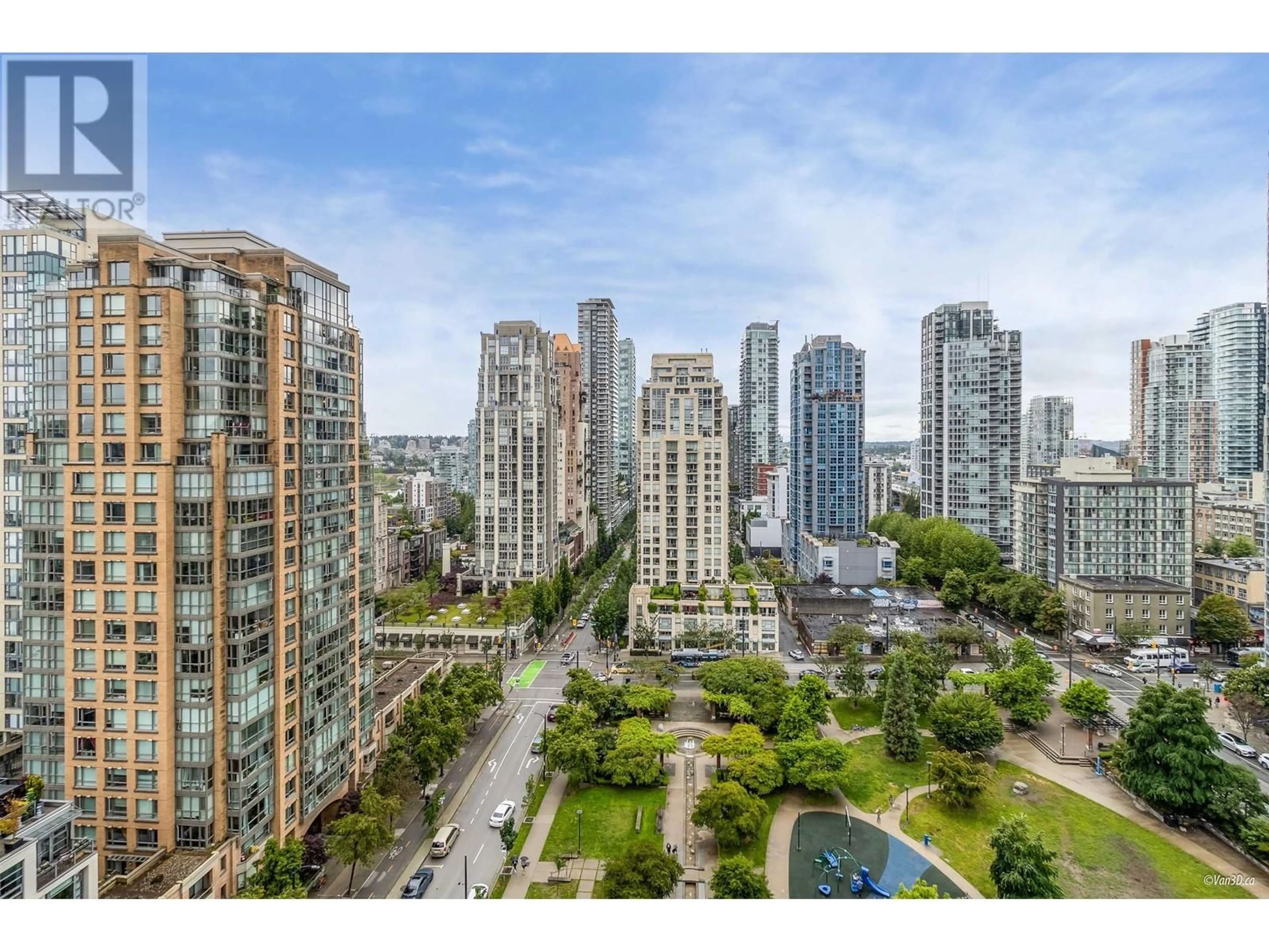 A pic from outside/outdoor area/front of a property/back of a property/a pic from drone, city buildings view from balcony for 1608 - 1111 RICHARDS STREET, Vancouver British Columbia V6B0S3